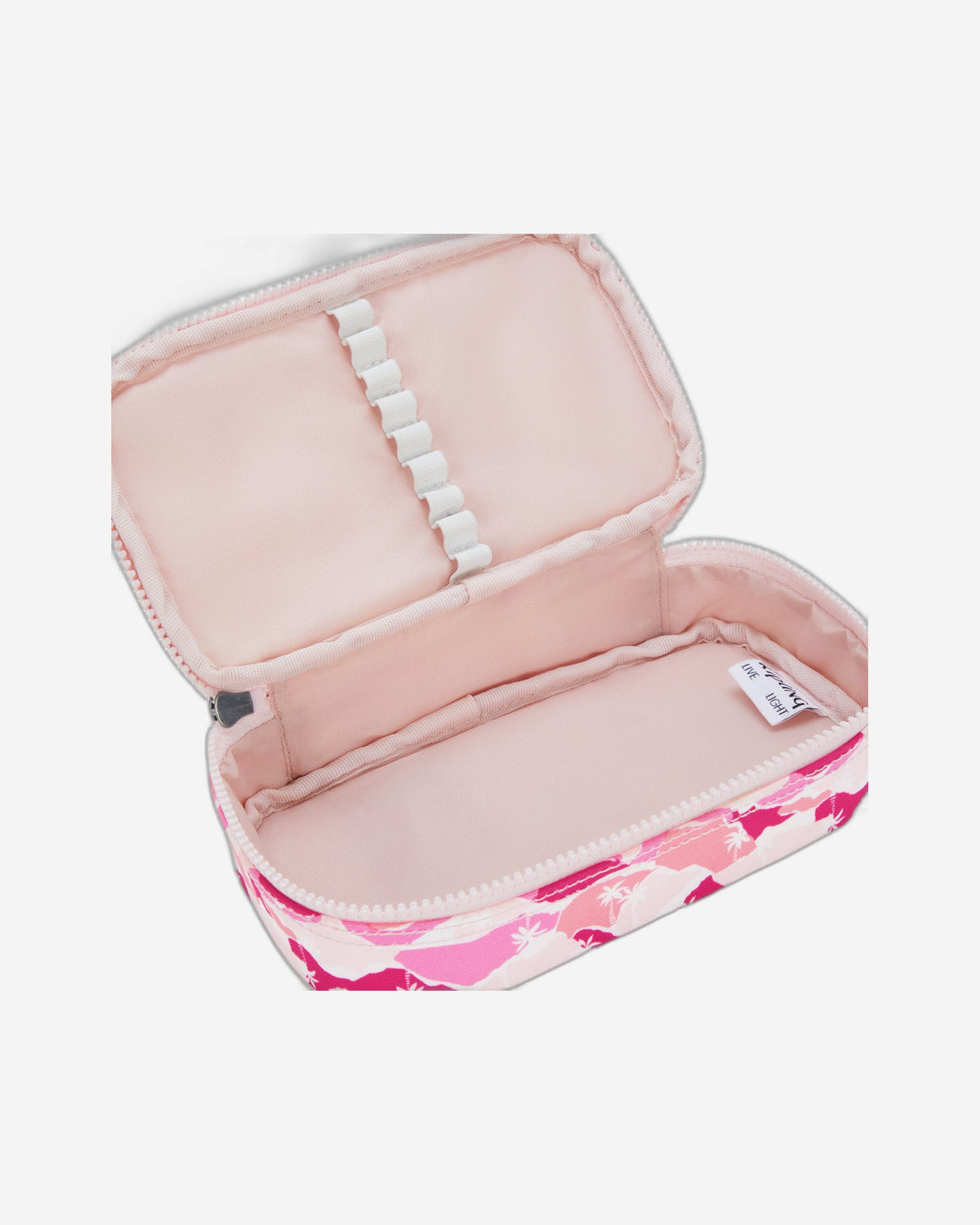 Kipling 50 Pens Pink Palm Medium Pencase I3707-1BV