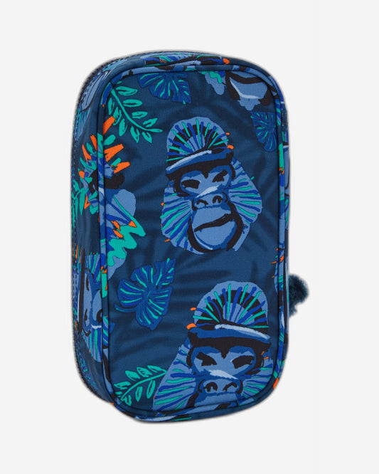 Kipling 50 Pens Blue Monkey Fun Medium Pencase C2I3707-8HJ