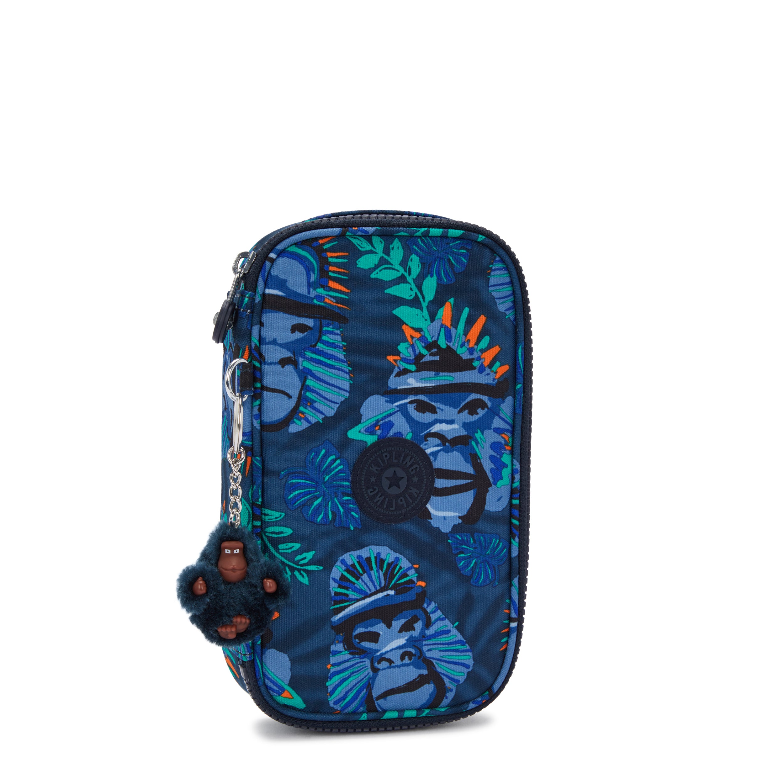 Kipling 50 Pens Blue Monkey Fun Pen Case C2I3707-8HJ