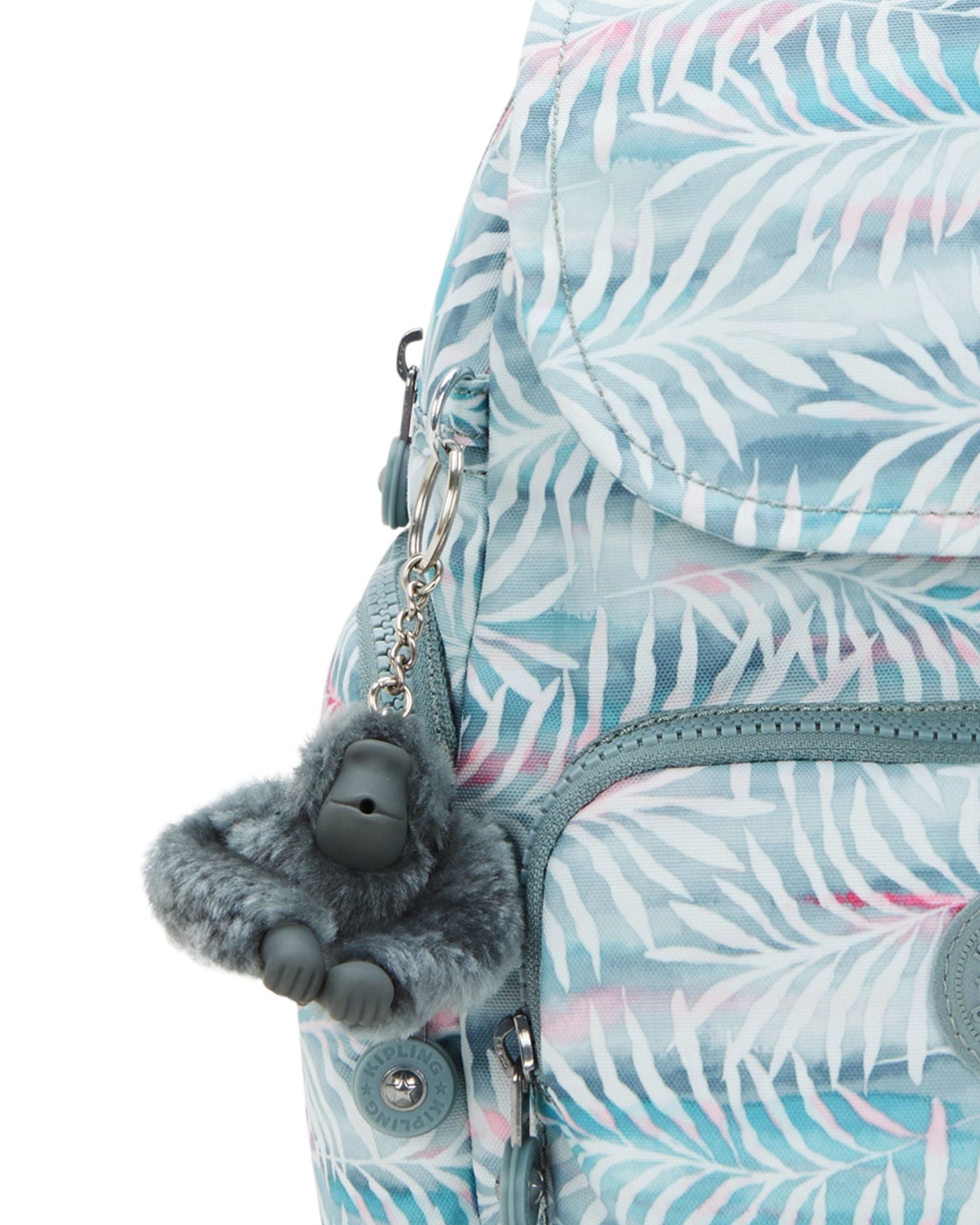 Kipling City Zip Mini Palmtree Leaves Small Backpack I3735-3QN