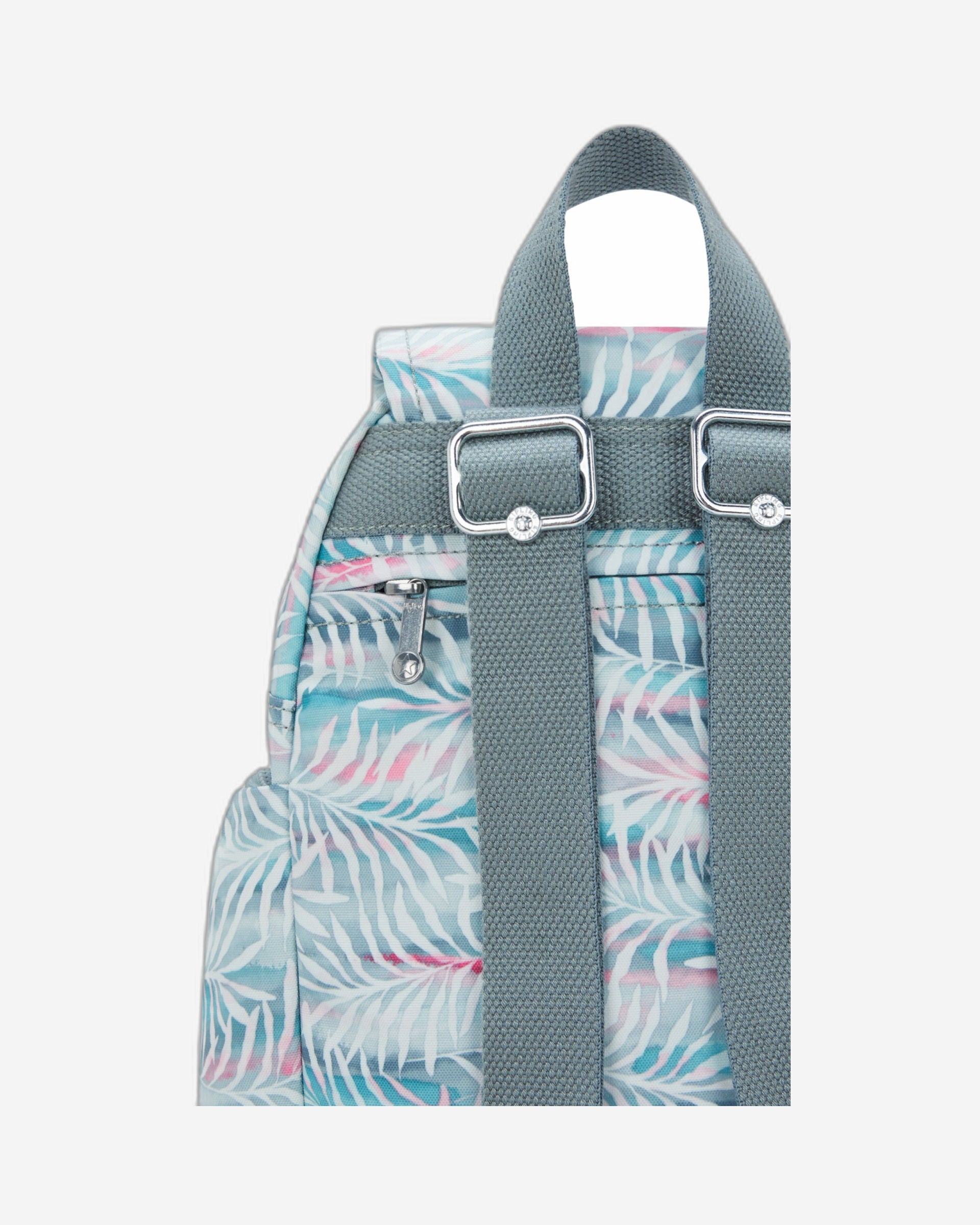 Kipling City Zip Mini Palmtree Leaves Small Backpack I3735-3QN