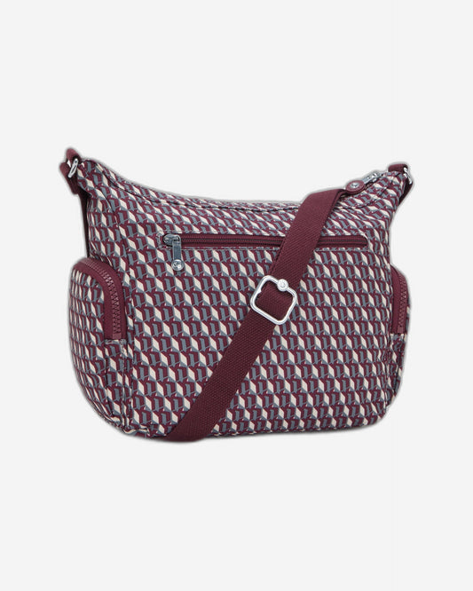 Kipling Gabbie S 3Dk Wine Medium crossbody I3759-1PB