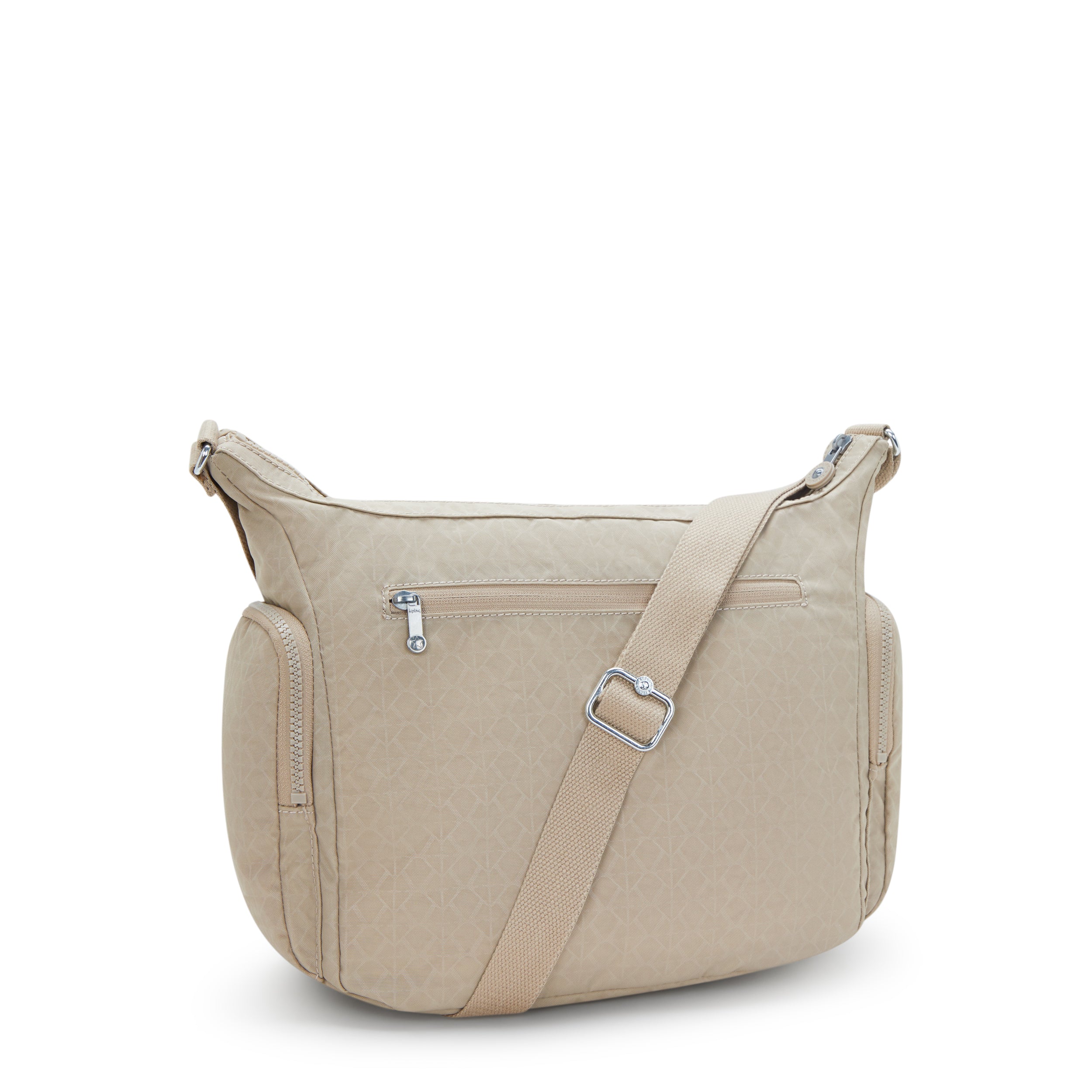 Kipling Gabb Signature Beige Embossed Crossbody Bag I3945-96A