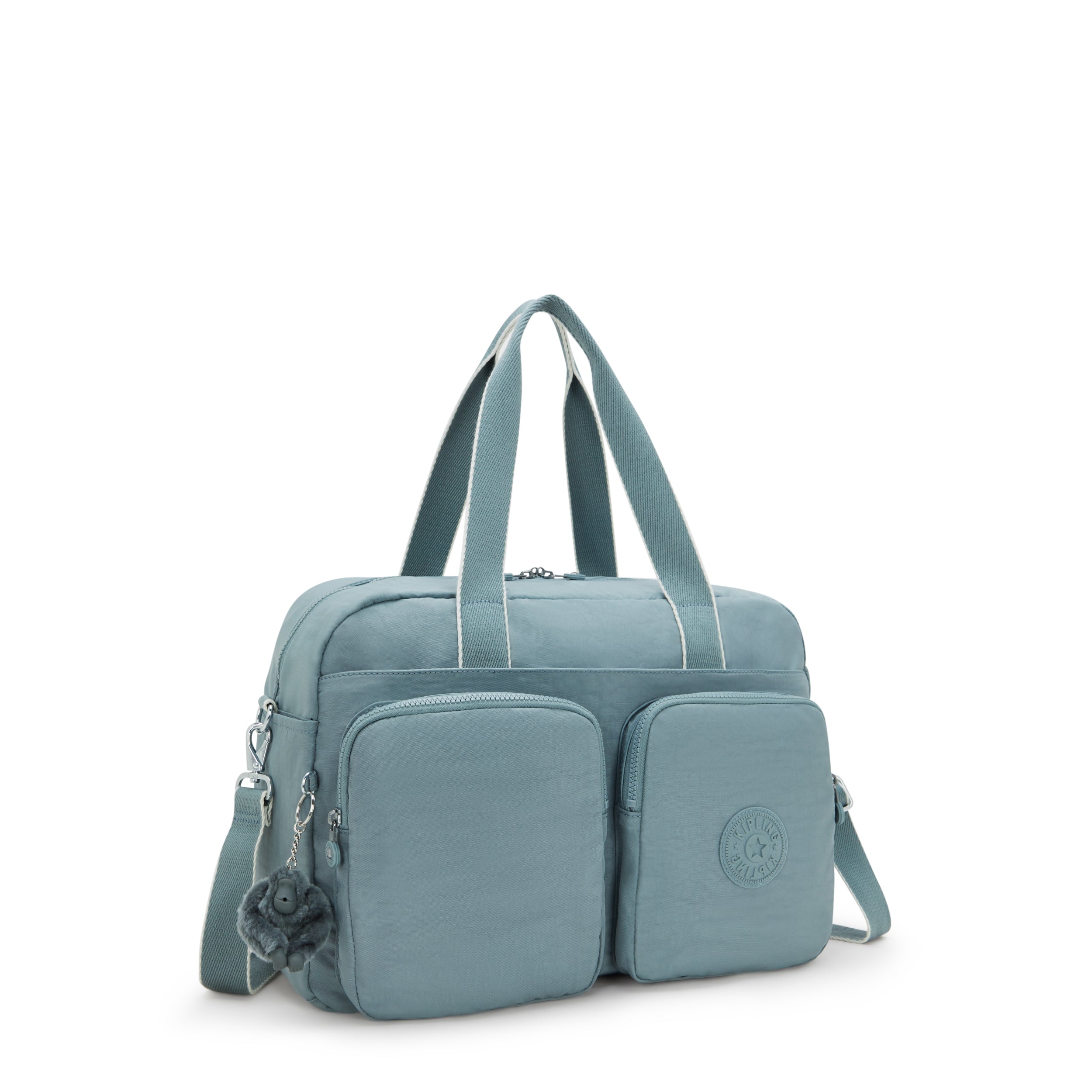 Kipling Defea XL Relaxed Grey Weekender Tote Bag I3958-3NL
