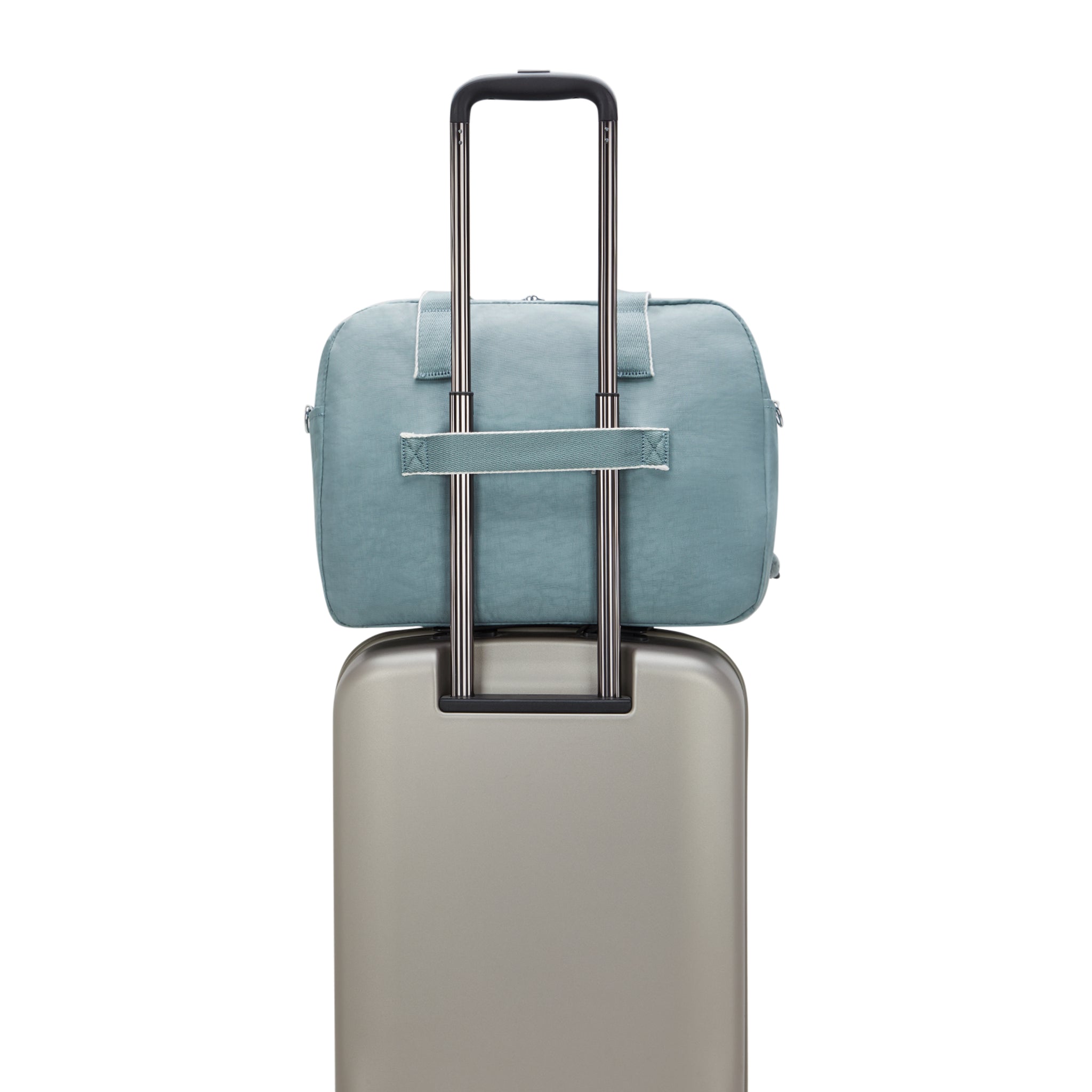 Kipling Defea XL Relaxed Grey Weekender Tote Bag I3958-3NL