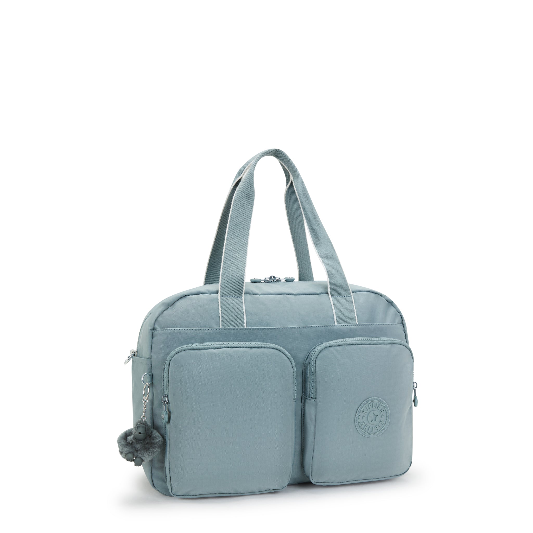 Kipling Defea XL Relaxed Grey Weekender Tote Bag I3958-3NL