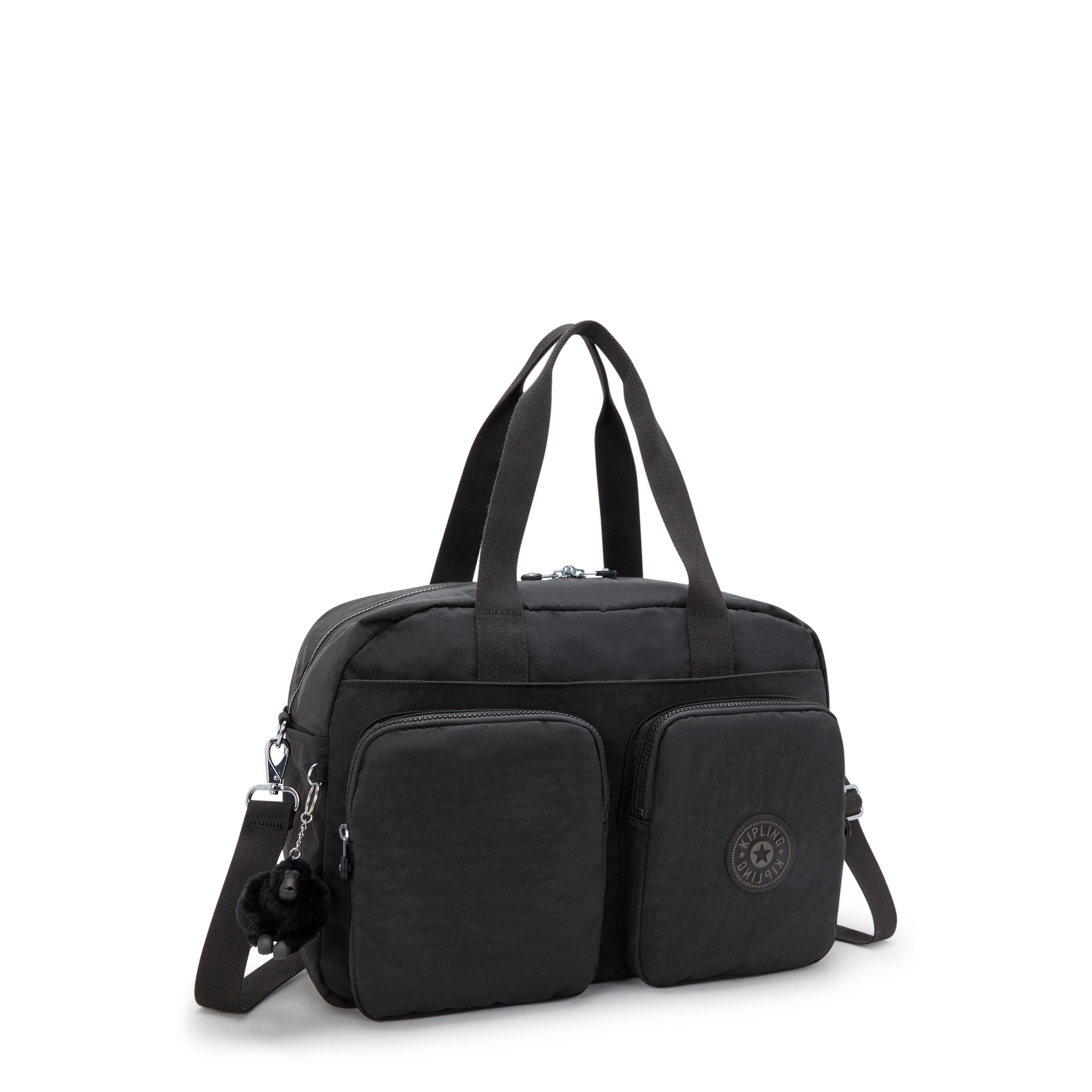 Kipling Defea XL Black Noir Weekender Shoulder Bag I3958-P39