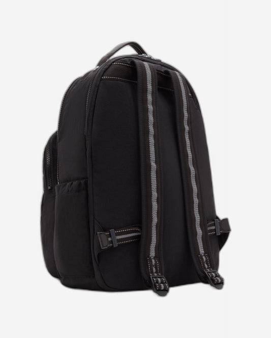 Kipling Seoul Lap True Black Large Backpack with Laptop Compartment I4275-J99
