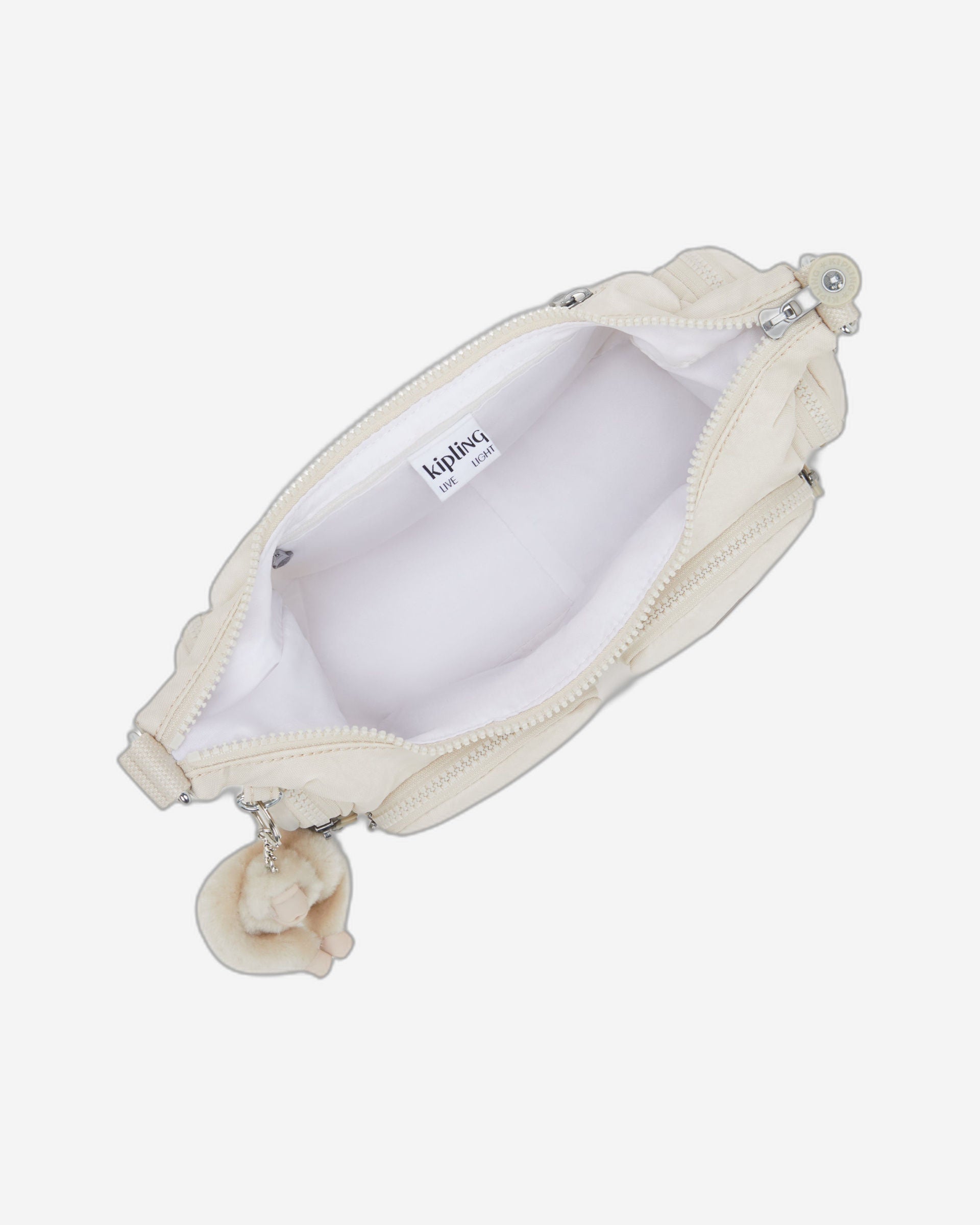 Kipling Rikka S Hideaway Beige Crossbody Bag I4333-7JR