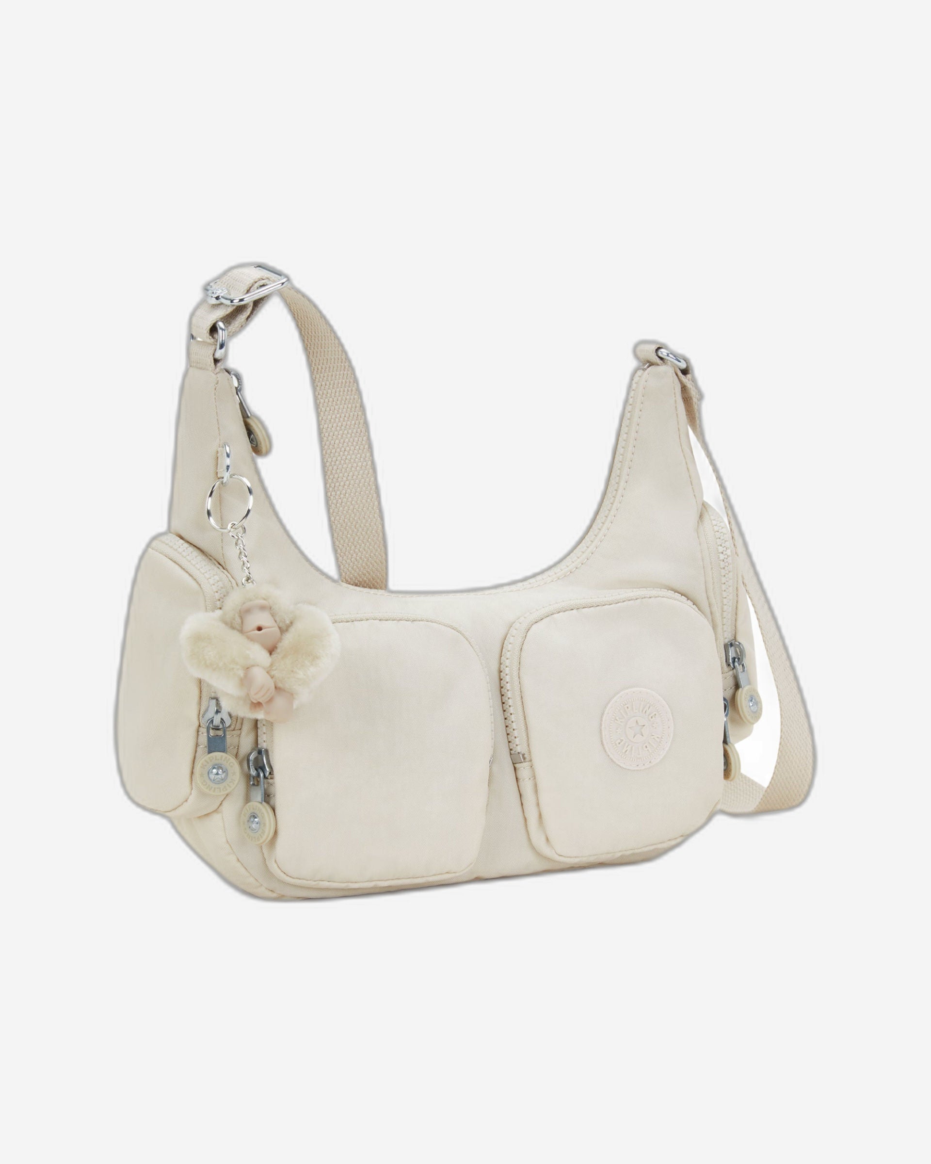 Kipling Rikka S Hideaway Beige Crossbody Bag I4333-7JR