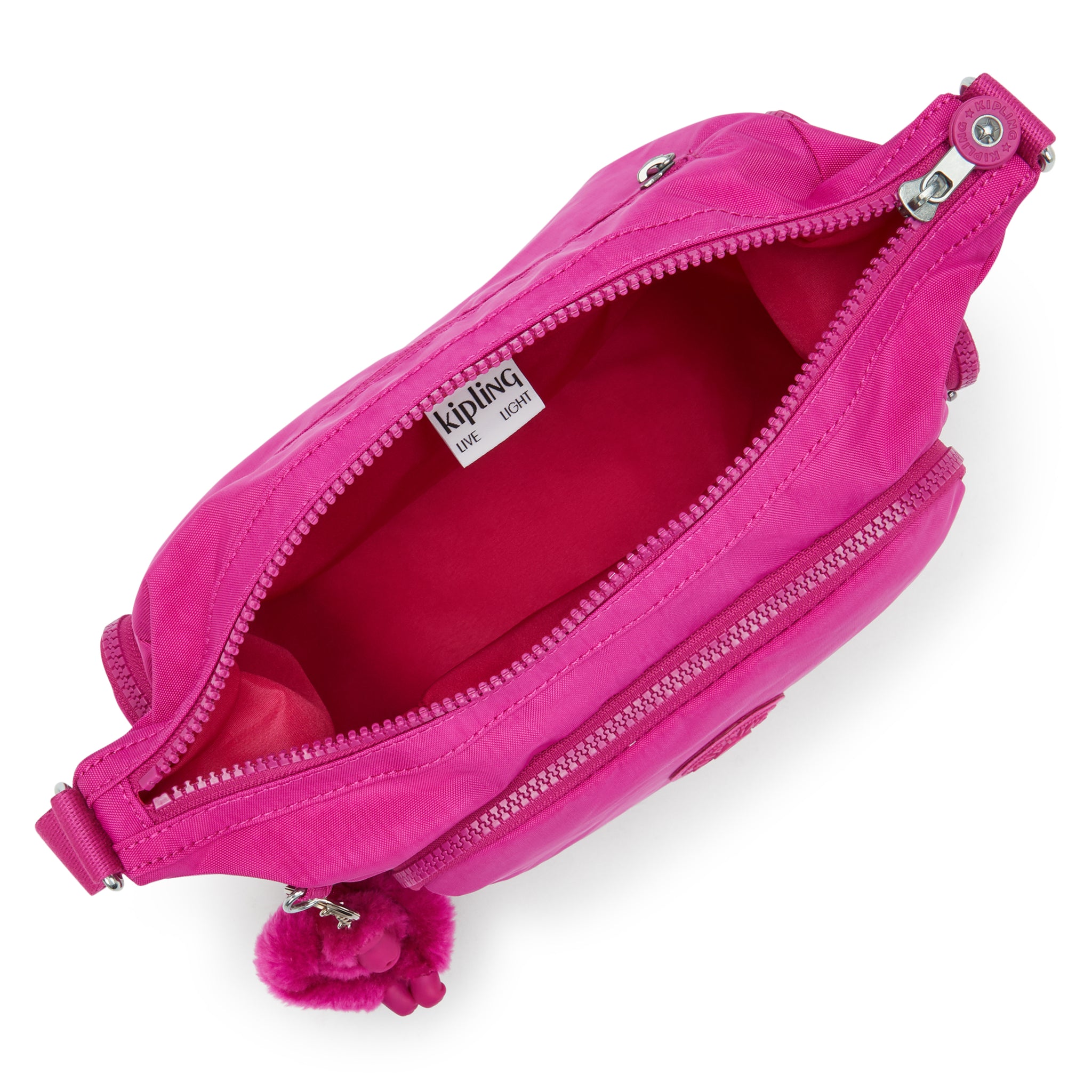 Kipling Gabb S Glowing Fuchsia Crossbody Bag I4493-3KU