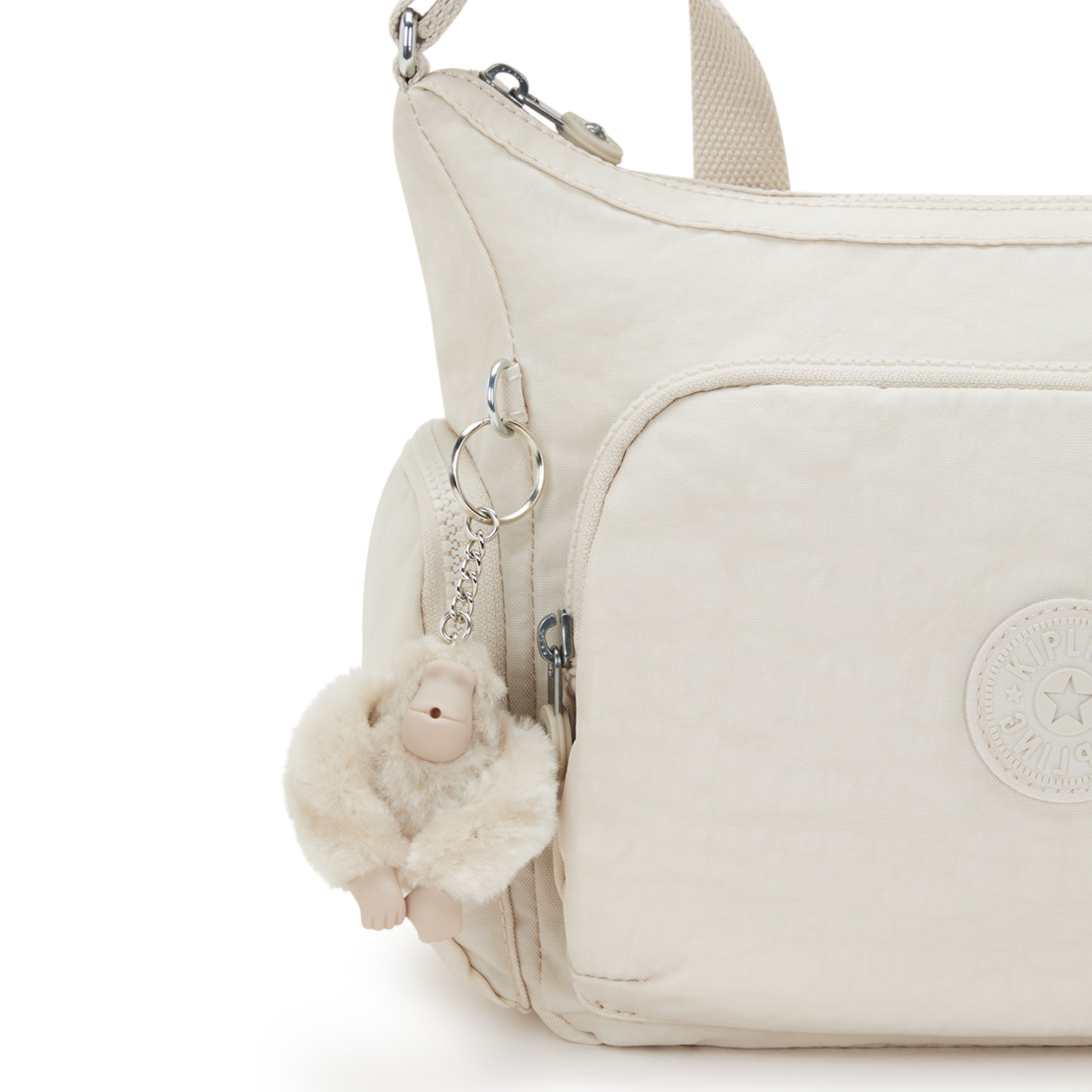 Kipling Gabb S Hideaway Beige Crossbody Bag I4493-7JR