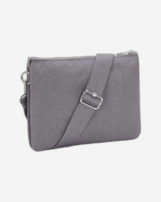 Kipling Riri L Zip Grey Spice Medium crossbody (with removable shoulderstrap) I4507-4GV