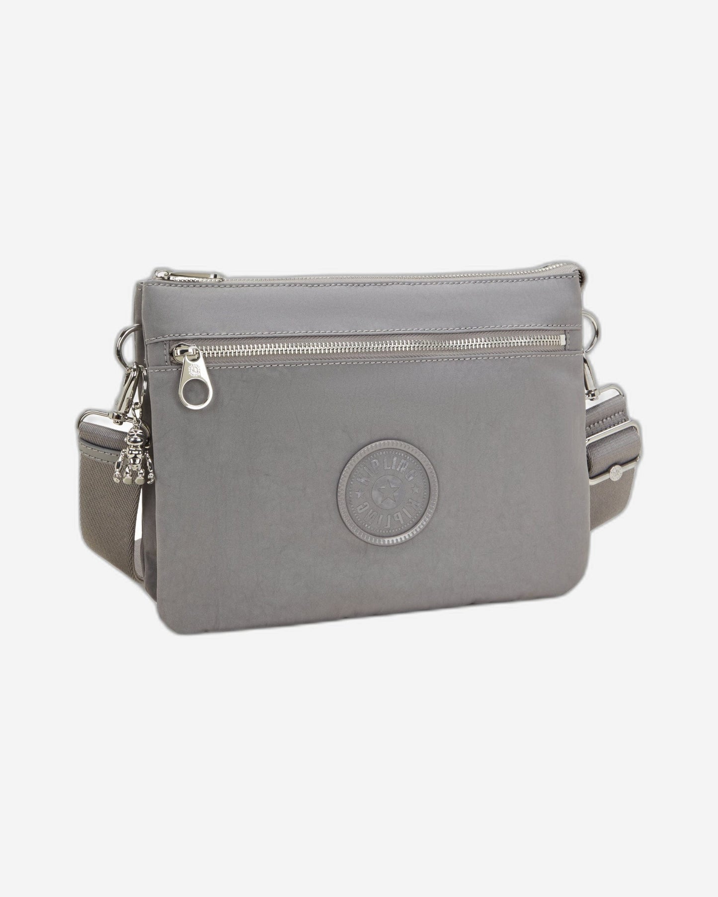 Kipling Riri L Zip Grey Spice Medium Crossbody (with Removable Shoulderstrap) I4507-4GV