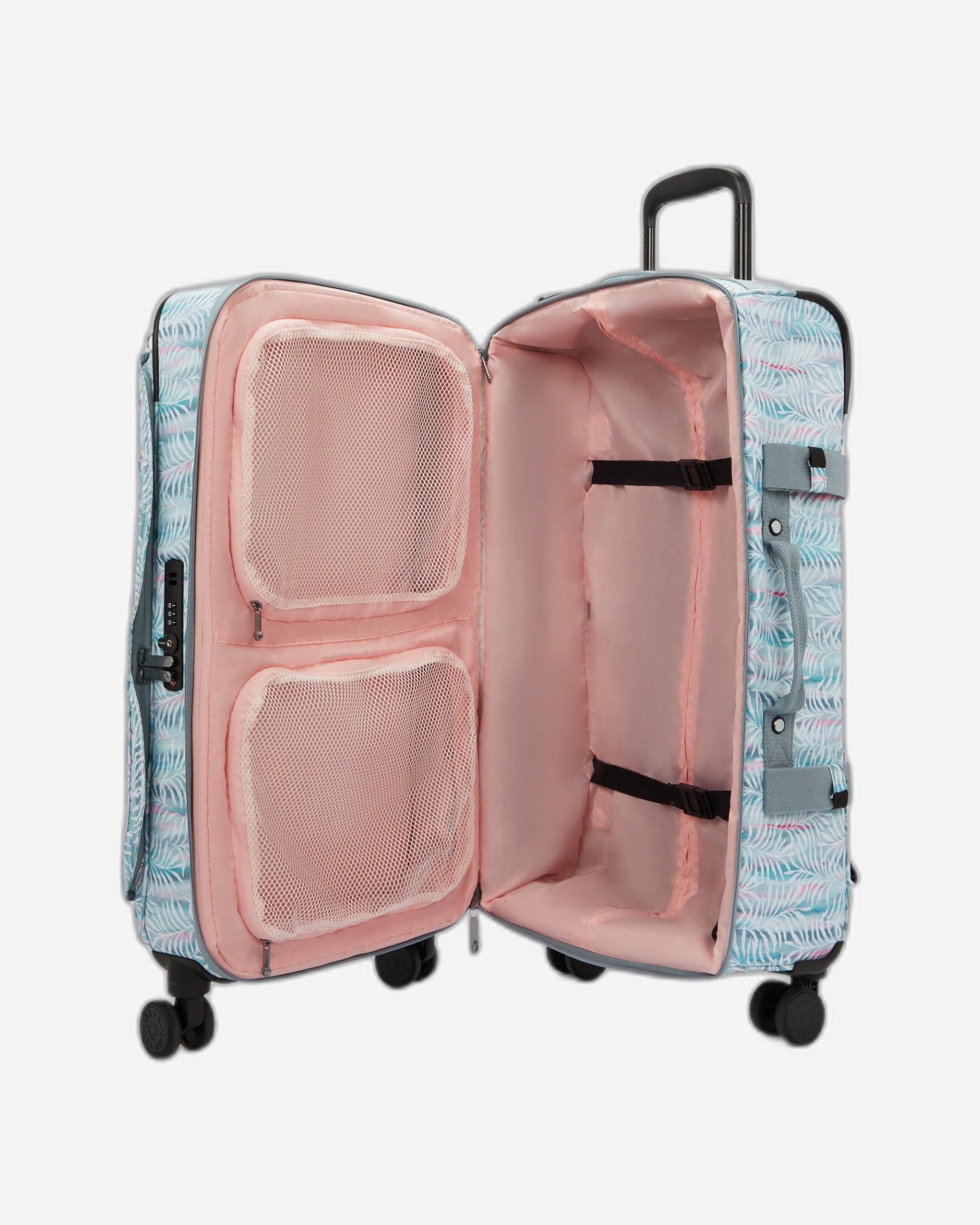 Kipling Spontaneous M Palmtree Leaves Medium Wheeled Luggage I4556-3QN
