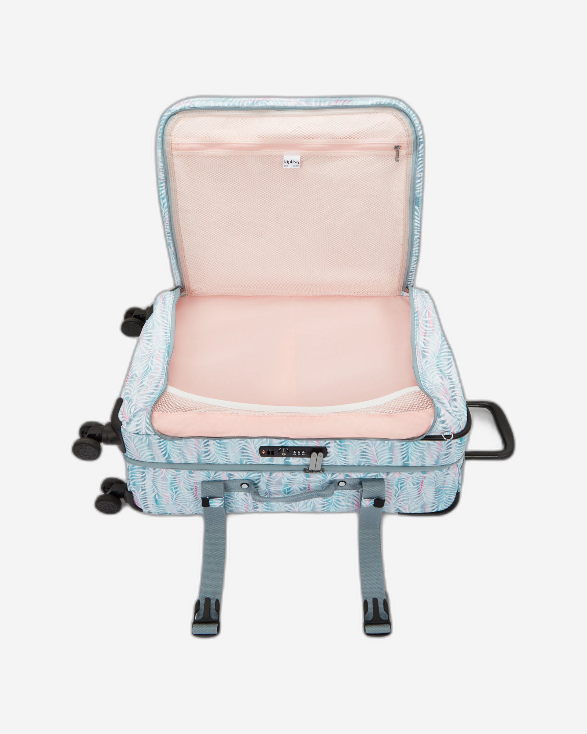 Kipling Spontaneous M Palmtree Leaves Medium Wheeled Luggage I4556-3QN