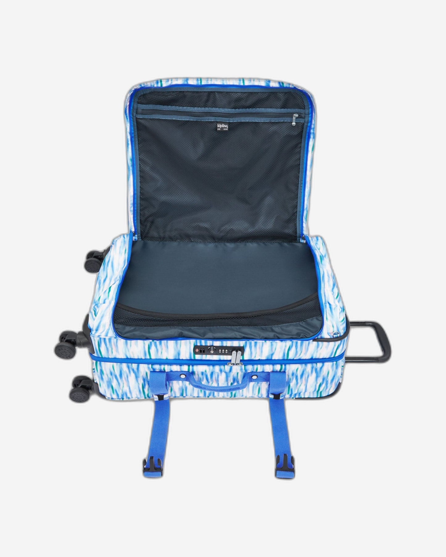 Kipling Spontaneous M Diluted Blue Medium Wheeled Luggage C2I4556-TX9