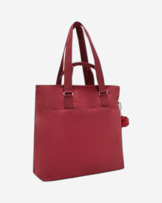 Kipling India Funky Red Large Tote I4609-4SS