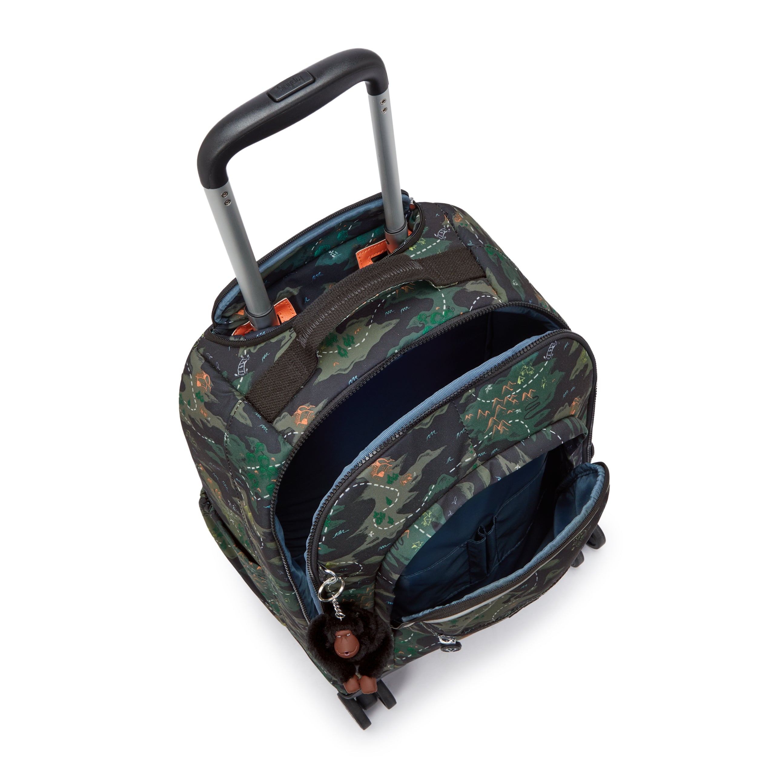 Kipling New Zea Camo Treasure Wheeled Backpack I4674-3PB