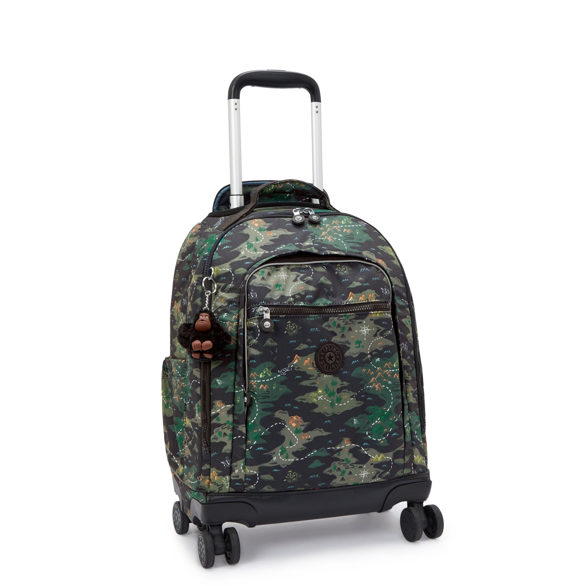Kipling New Zea Camo Treasure Wheeled Backpack I4674-3PB