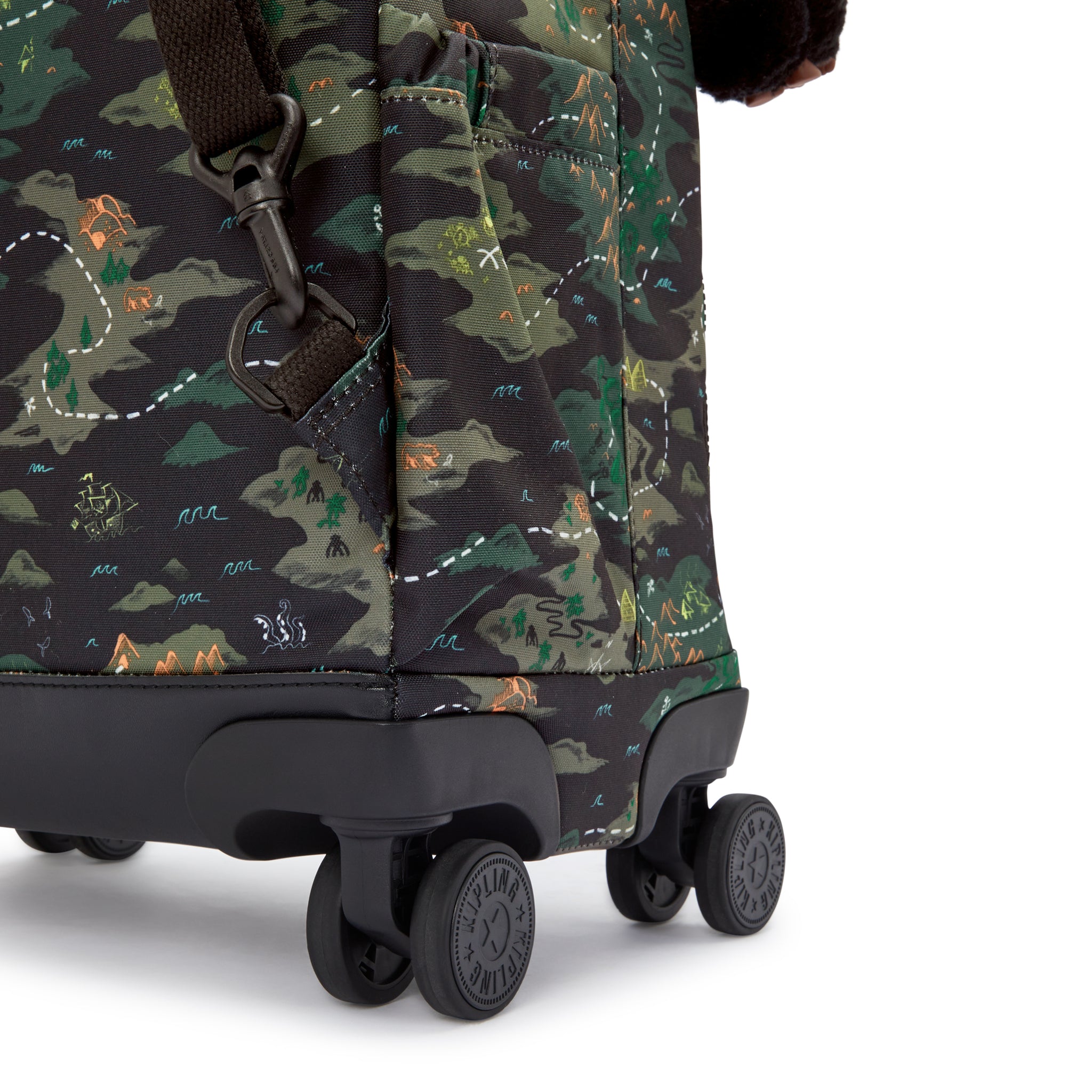Kipling New Zea Camo Treasure Wheeled Backpack I4674-3PB