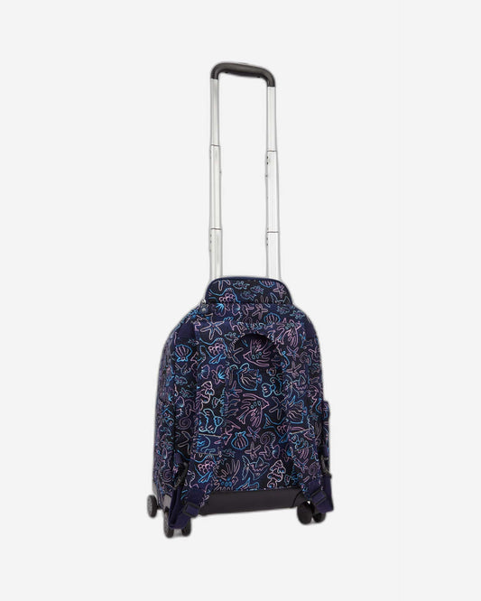 Kipling New Zea Disco Fish Large Wheeled Backpack with Laptop Compartment I4674-4FK
