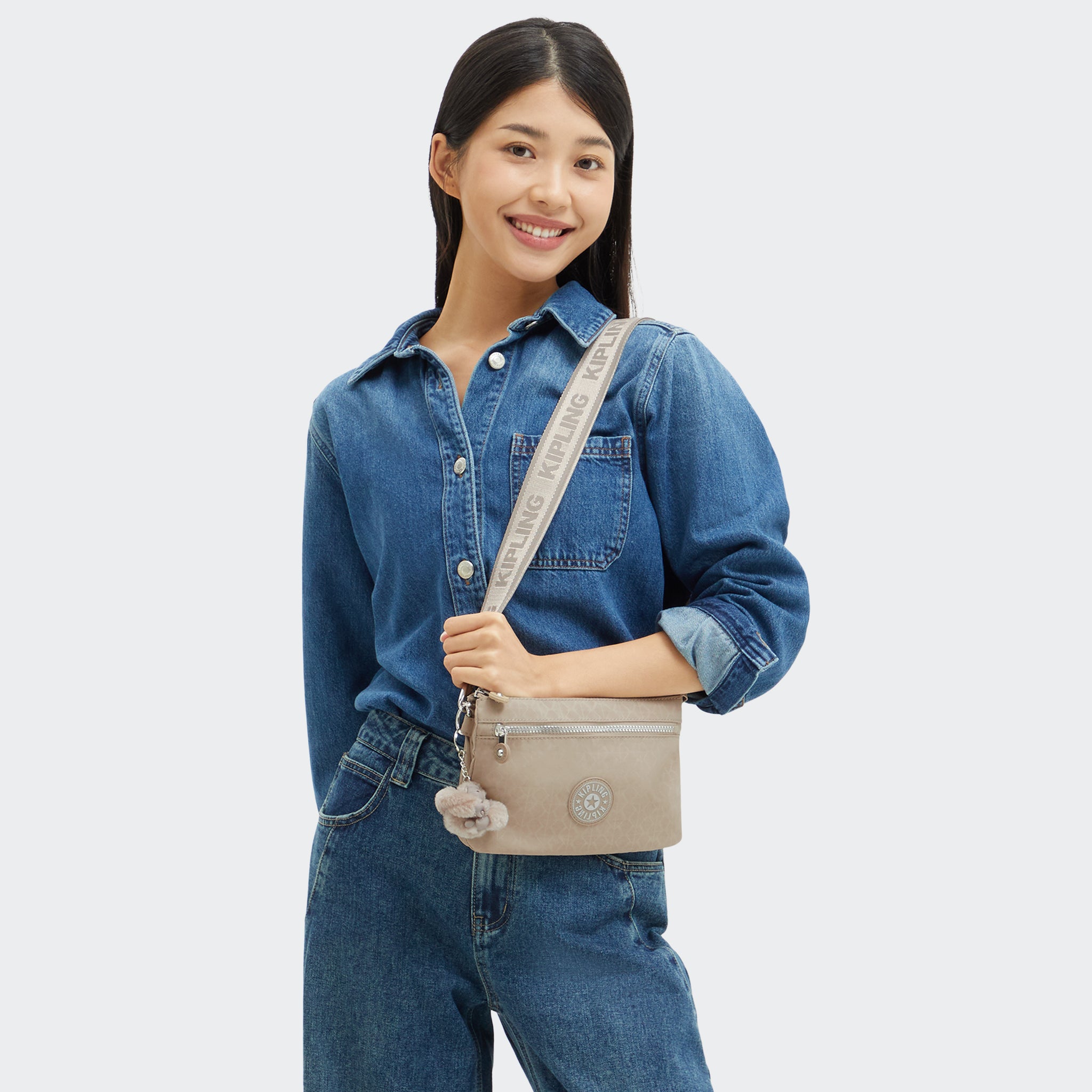 Kipling Riri Zip Glorious Be Sil Crossbody Bag I4745-42N