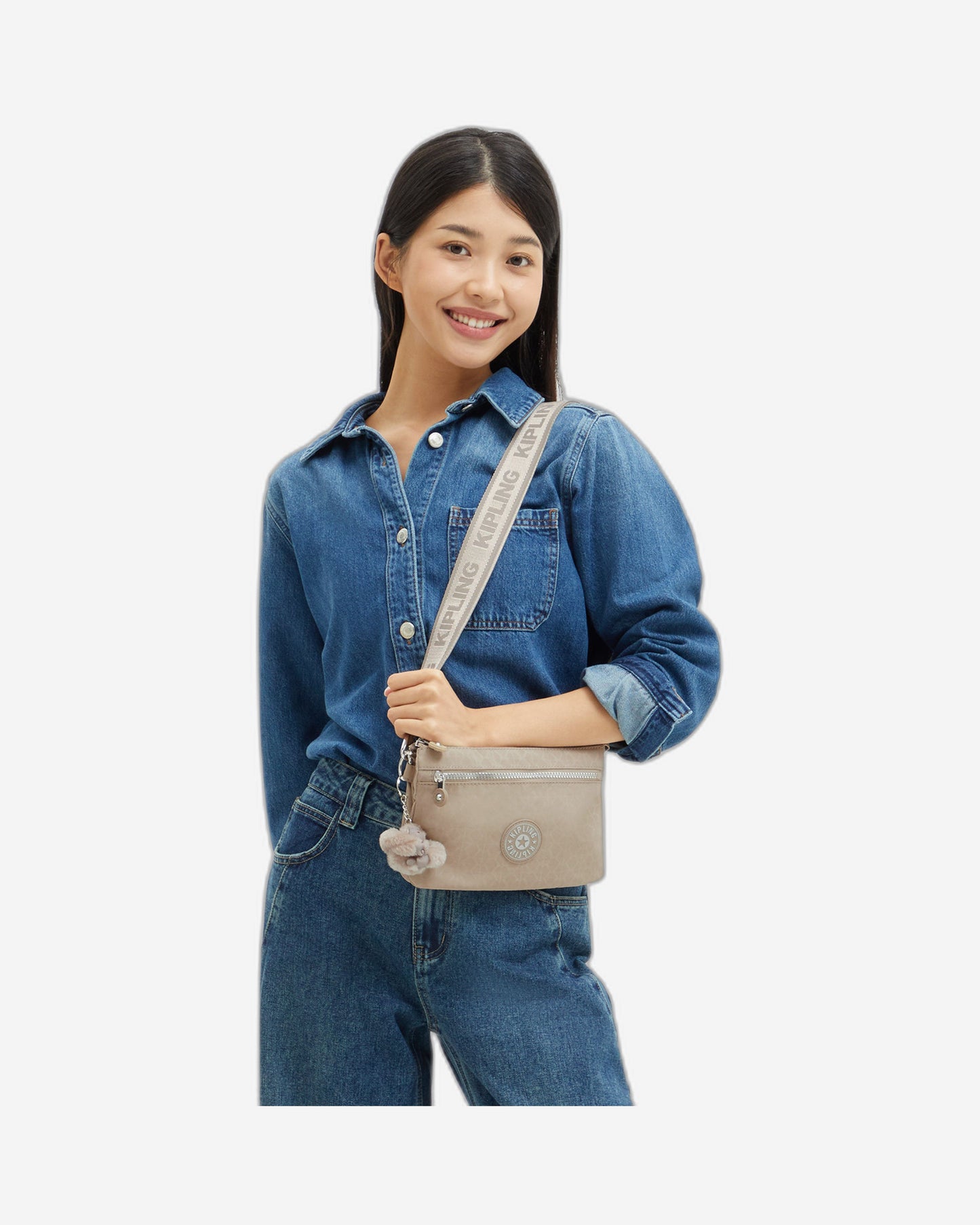 Kipling Riri Zip Glorious Be Sil Small Crossbody I4745-42N