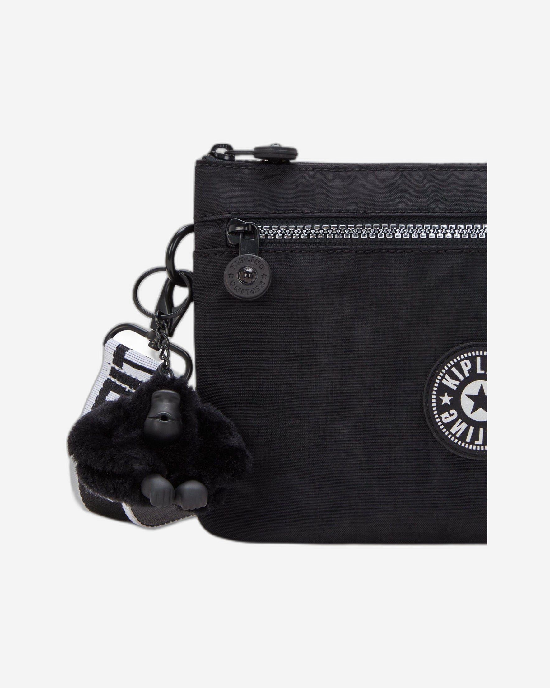 Kipling Riri Zip Glorious Silver Crossbody Bag I4745-9SB