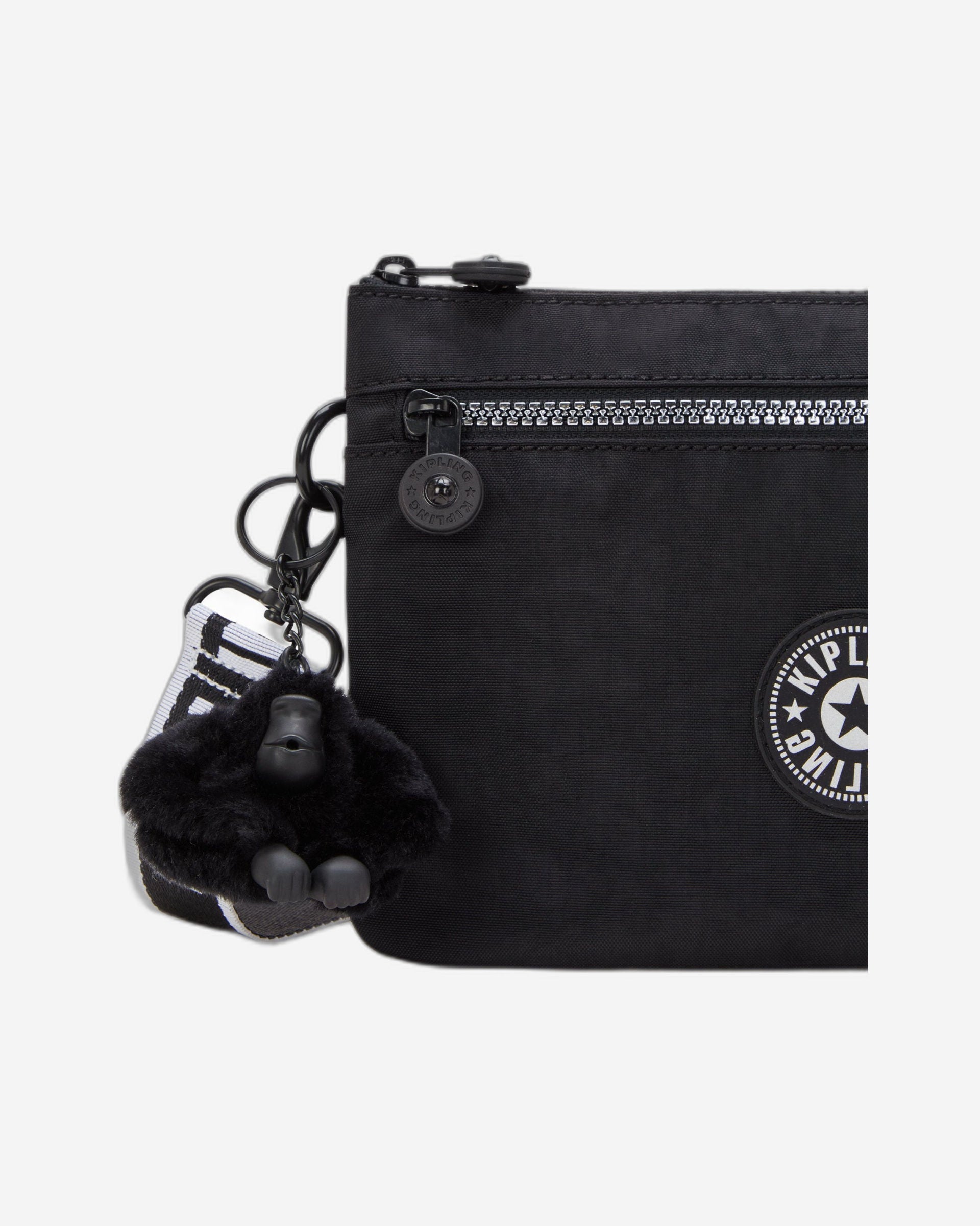 Kipling Riri Zip Glorious Silver Crossbody Bag I4745-9SB