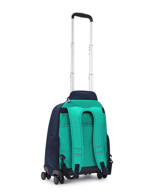 Kipling New Zea Blue Green Bl Large Wheeled Backpack C2I5246-CD7