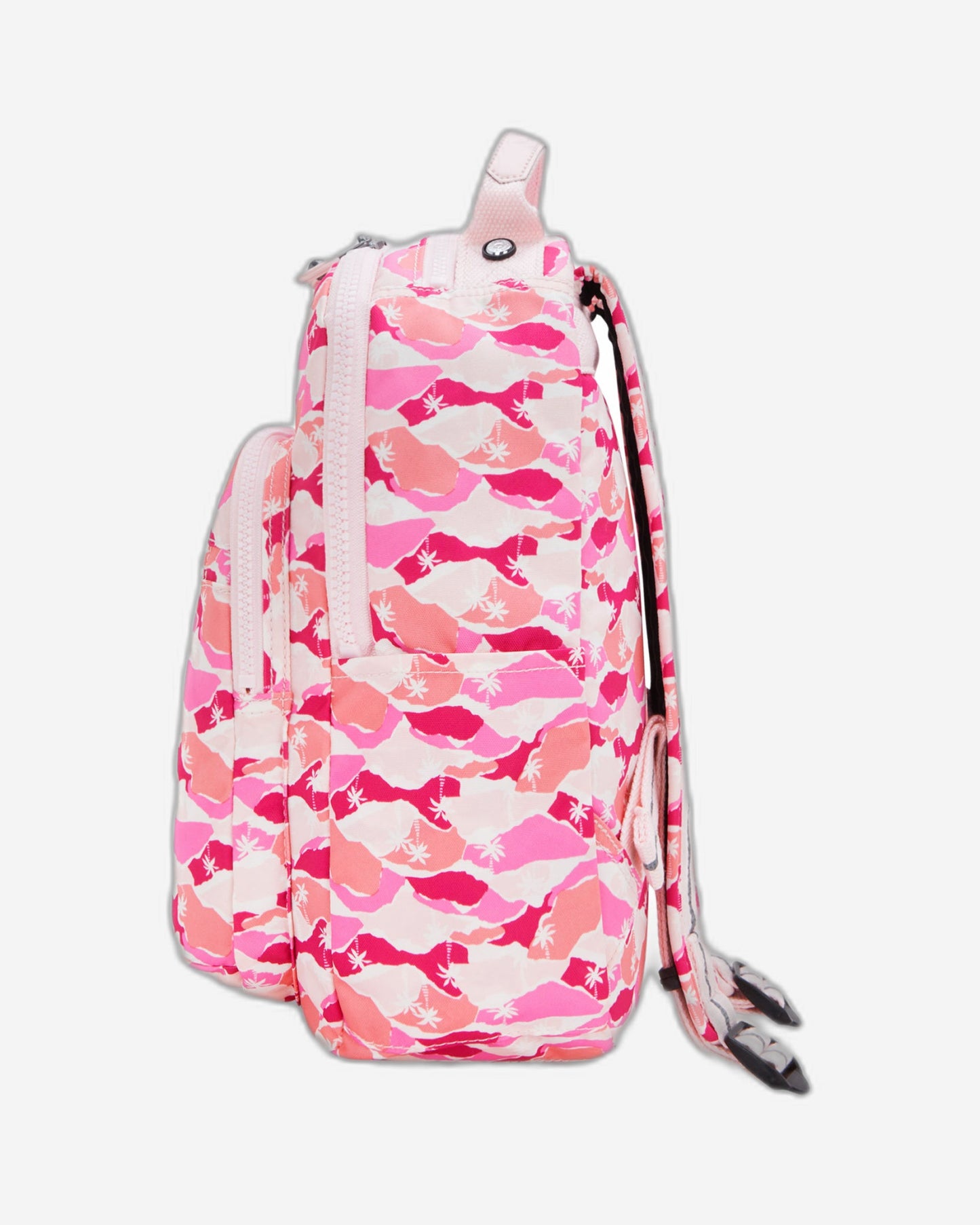Kipling Seoul S Pink Palm Small backpack with tablet compartment I5357-1BV