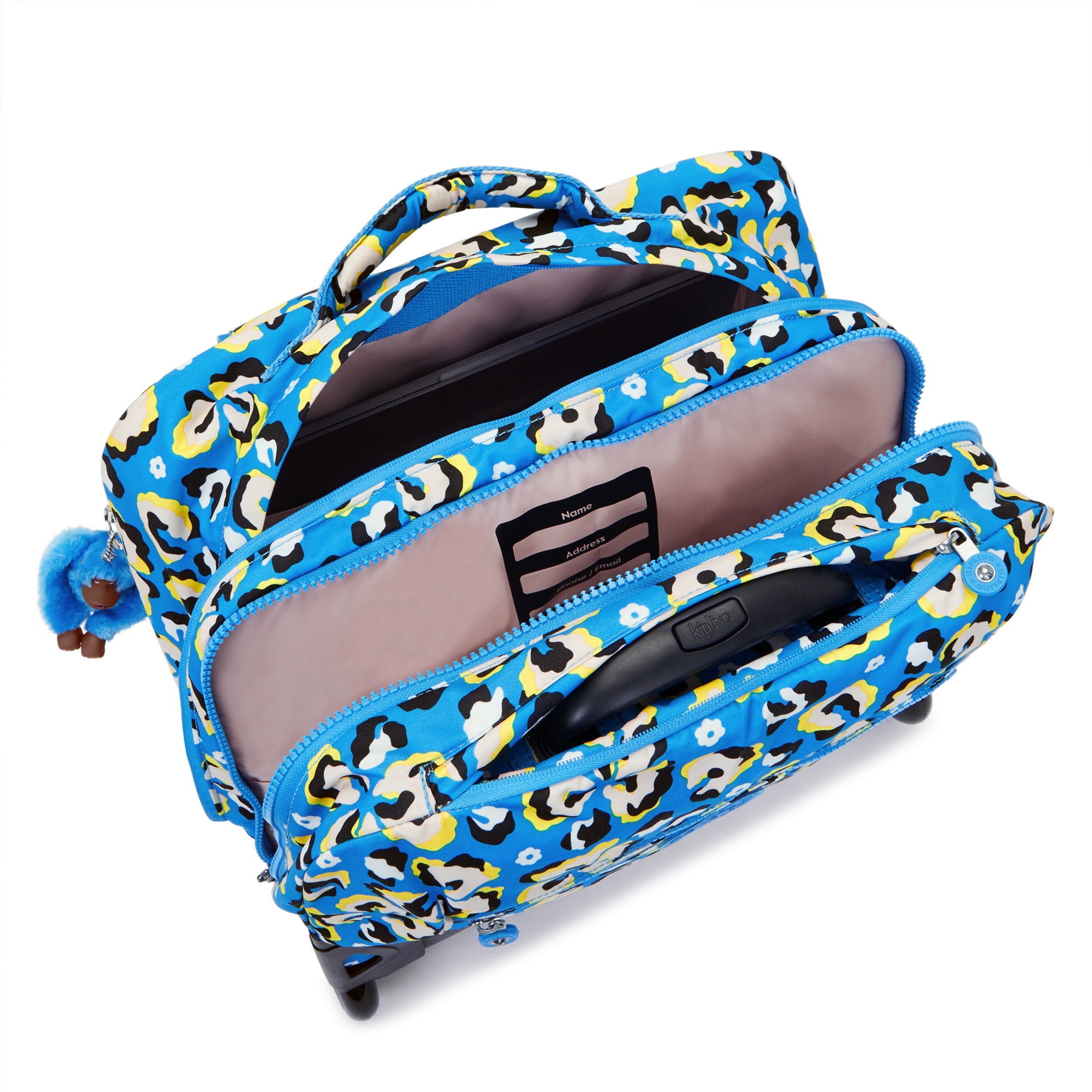 Kipling Large Female Leopard Floral Giorno - Wheeled Bag I5368-P2A