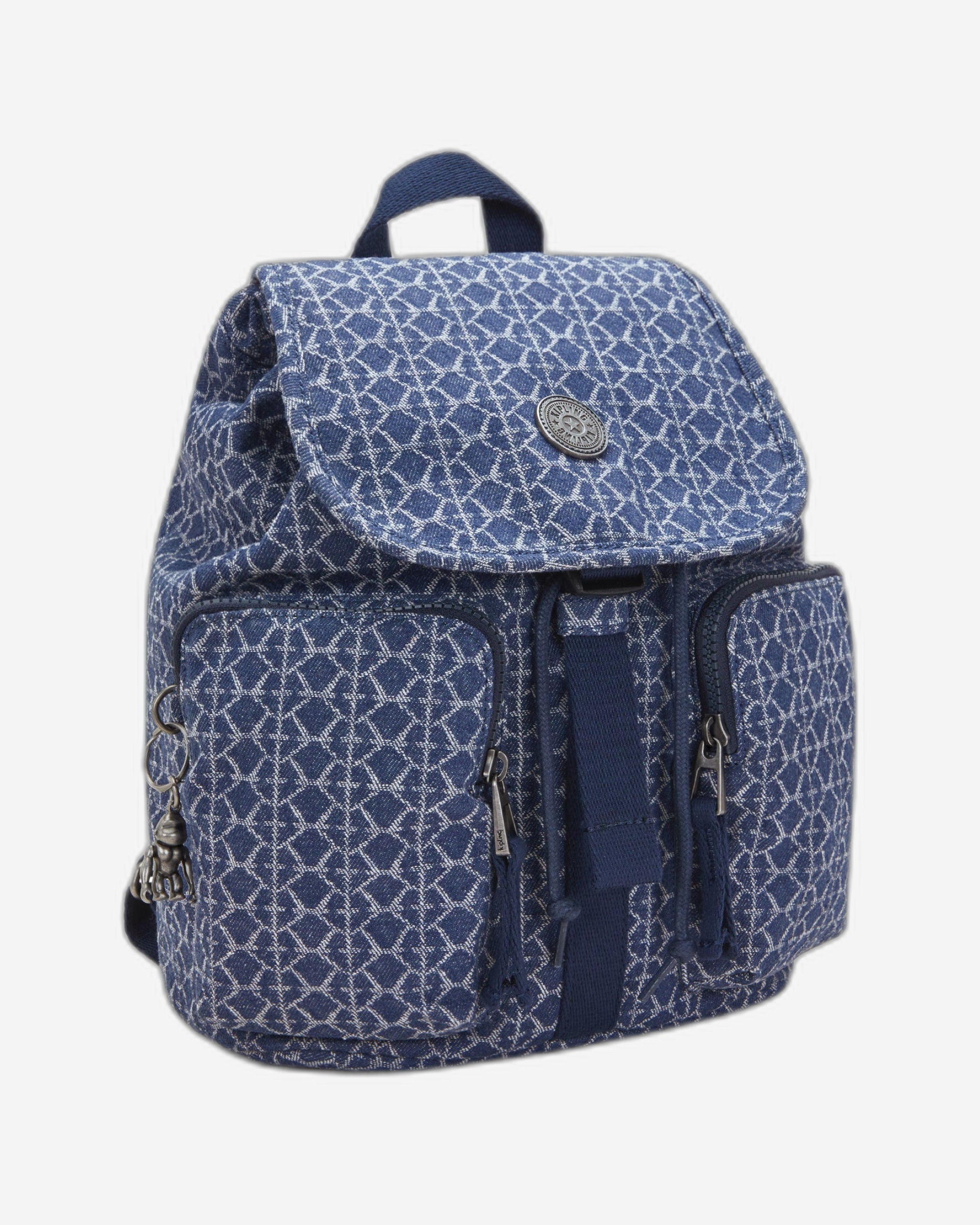 Kipling Anto S Signature Denim Small Backpack I5386-7PF