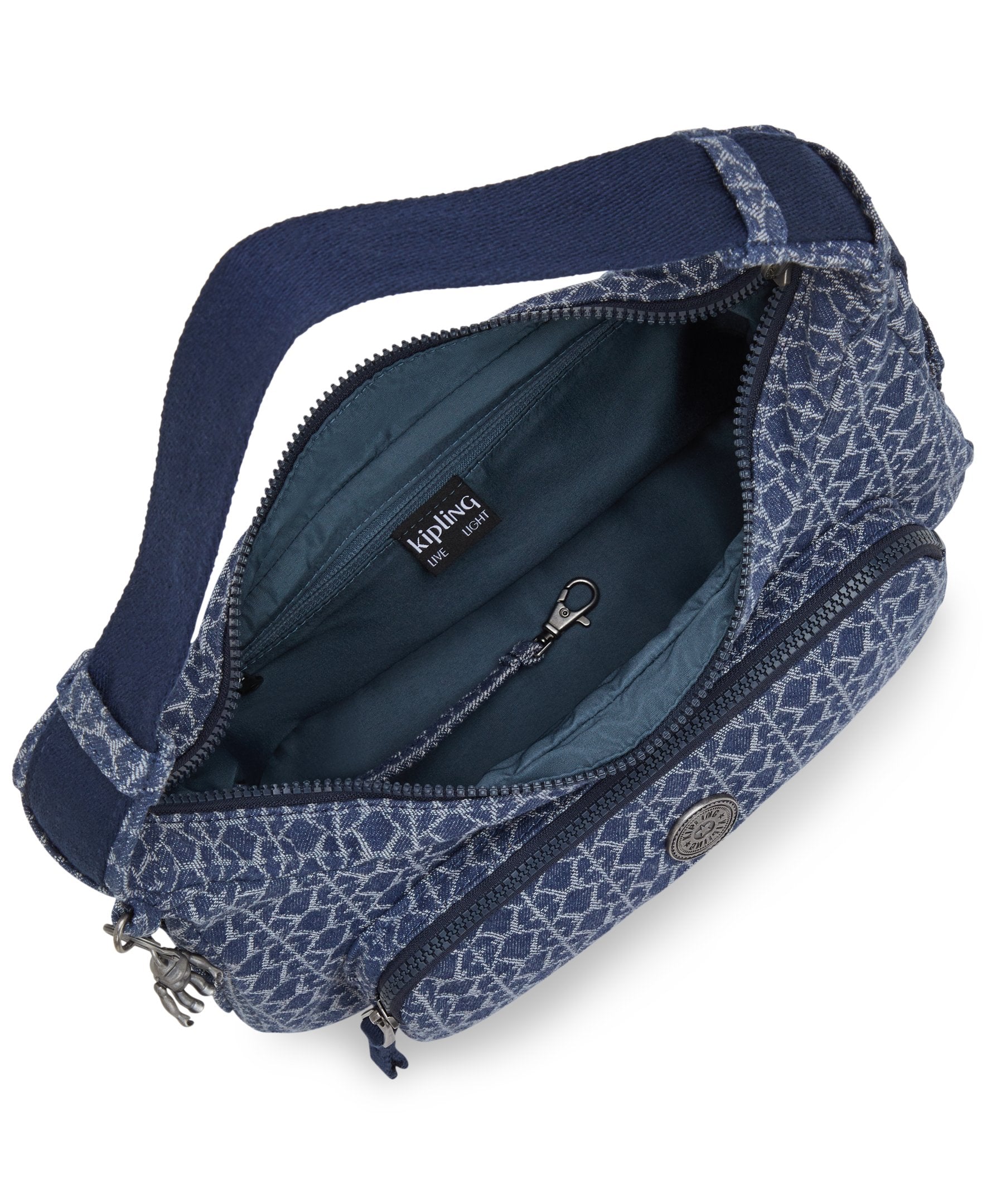 Kipling Karis S Signature Denim Shoulder Bag I5455-7PF