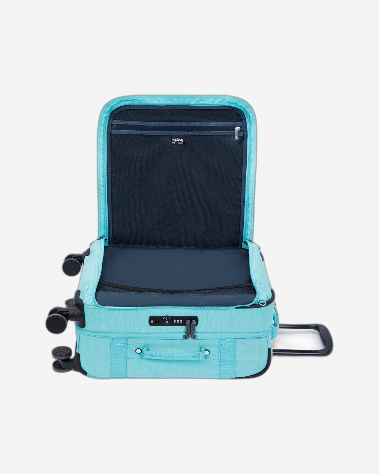 Kipling Spontaneous S Deepest Aqua Small Cabin Wheeled Luggage C2I5508-T6E