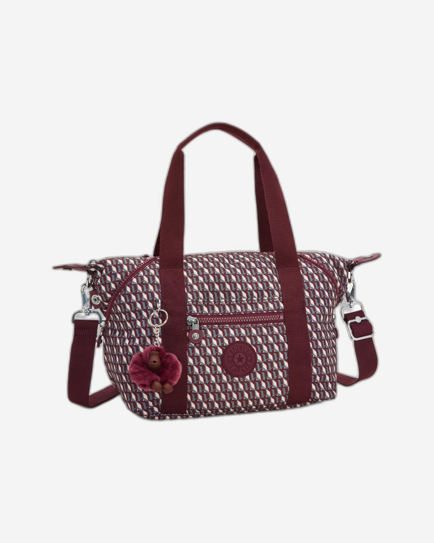 Kipling Art Mini 3Dk Wine Small handbag (with removable shoulderstrap) I5656-1PB