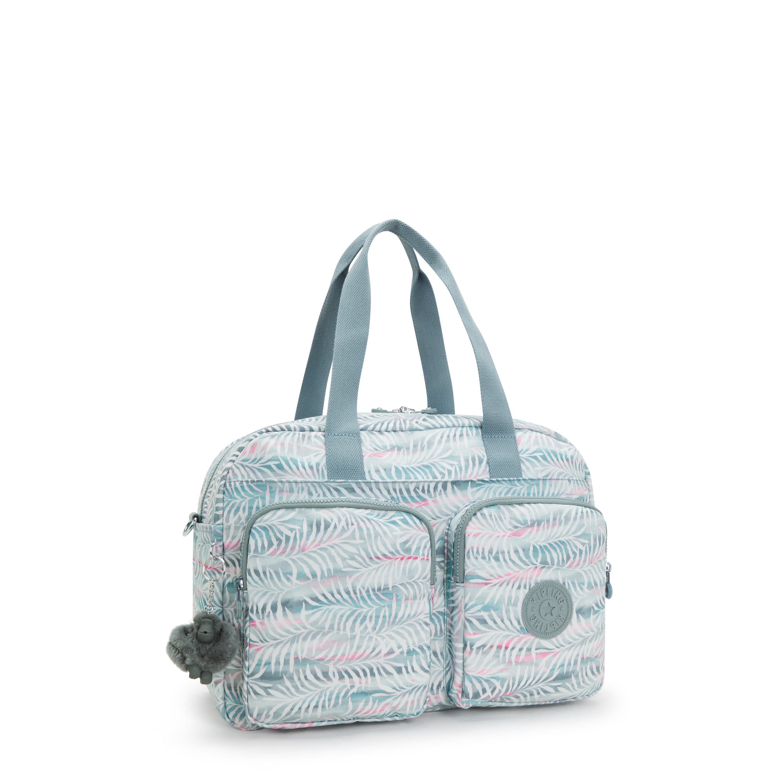 Kipling Defea XL Palmtree Leaves Weekender Tote Bag I5839-3QN