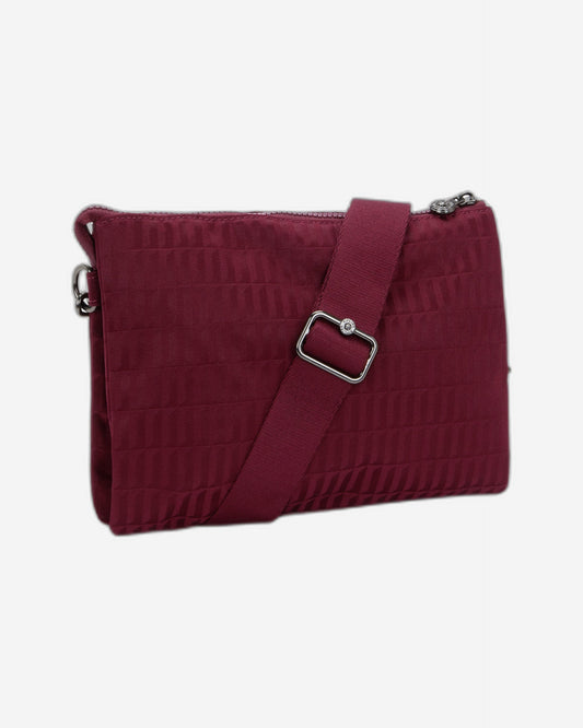 Kipling Riri L Maroon Tile Jq Medium crossbody (with removable shoulderstrap) I5954-9HX
