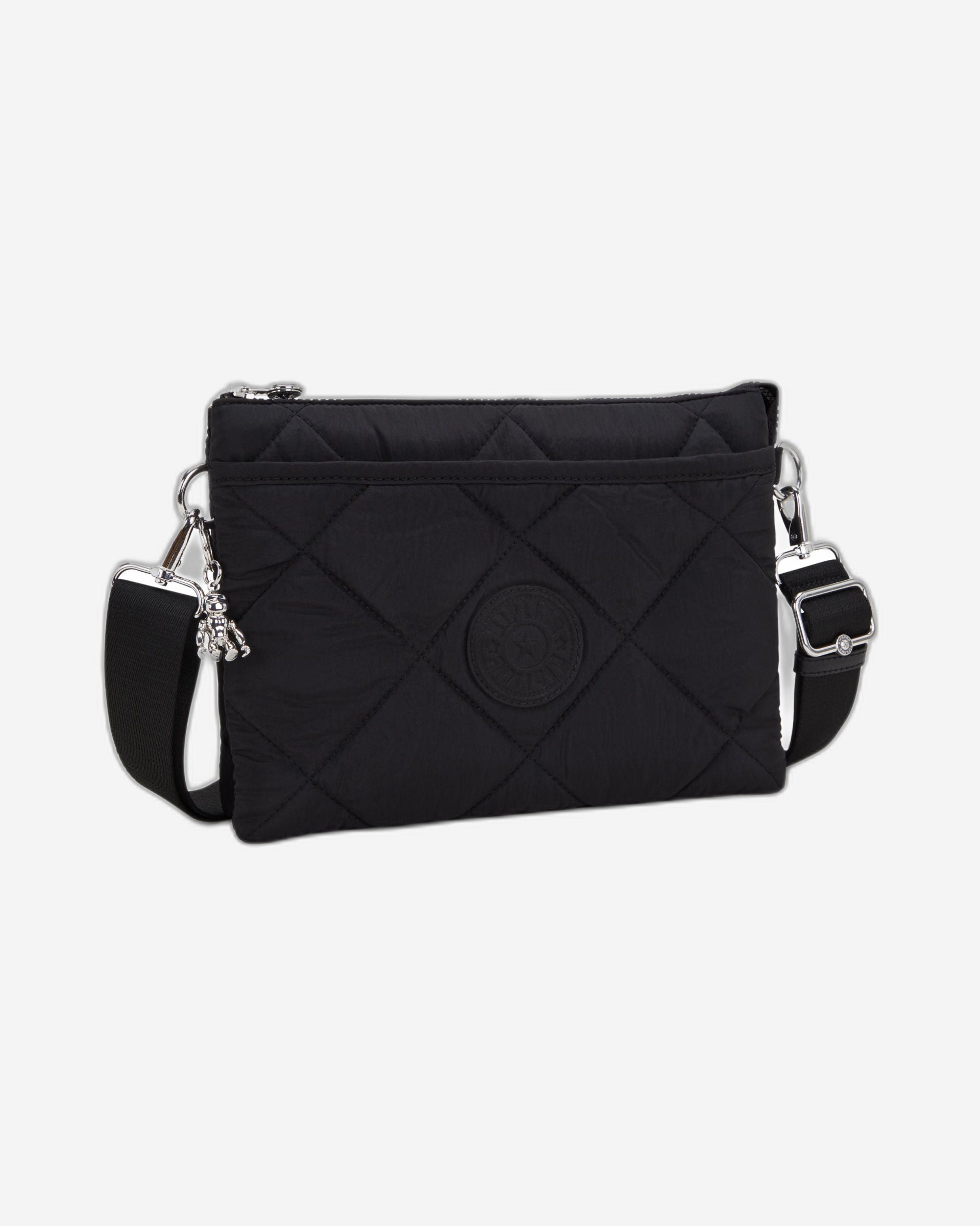 Kipling Riri L Cosmic Black Quilt Medium crossbod bag I5973-95R
