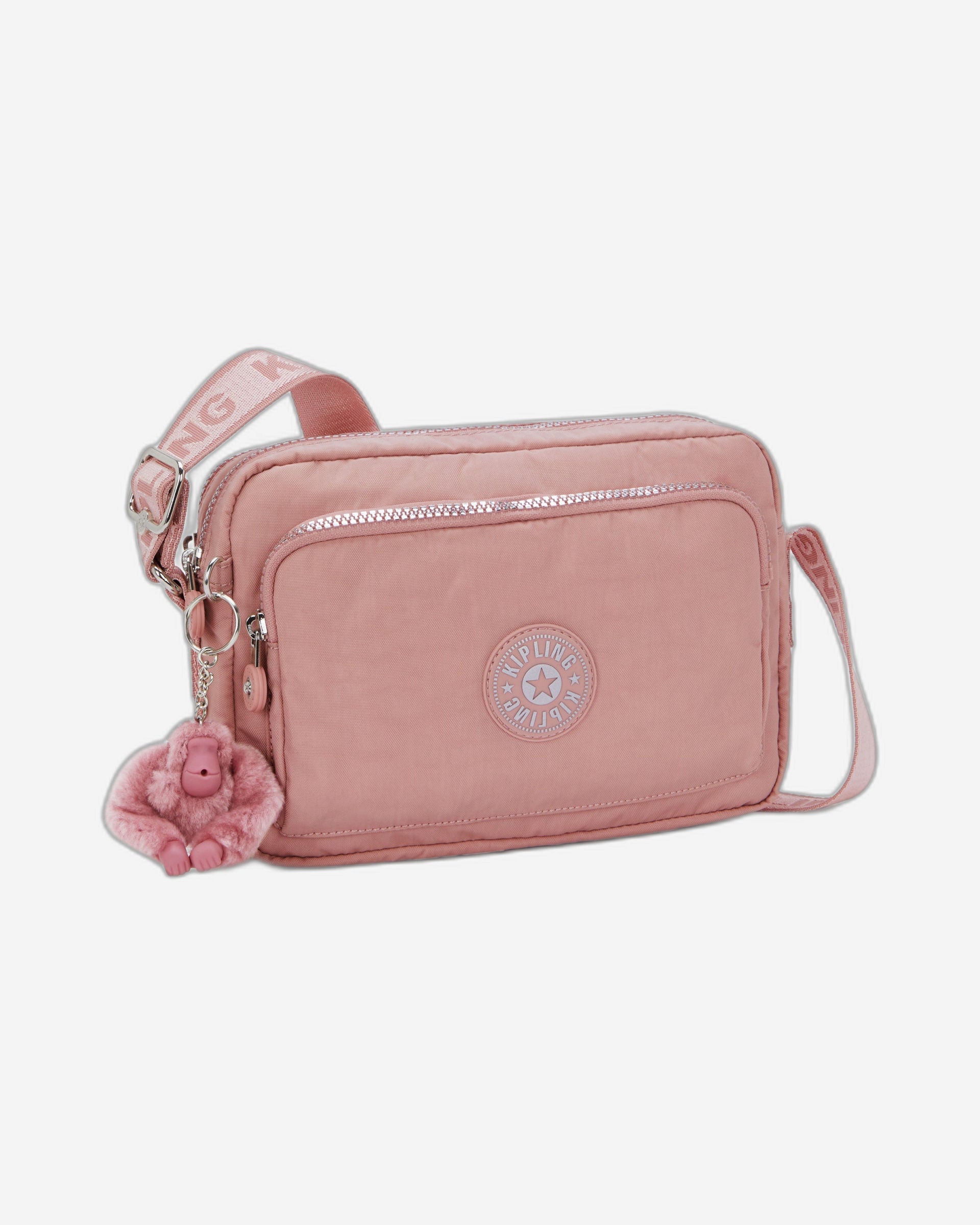 Kipling Abanu M Zip Glorious Pink Medium crossbody I5986-8HB
