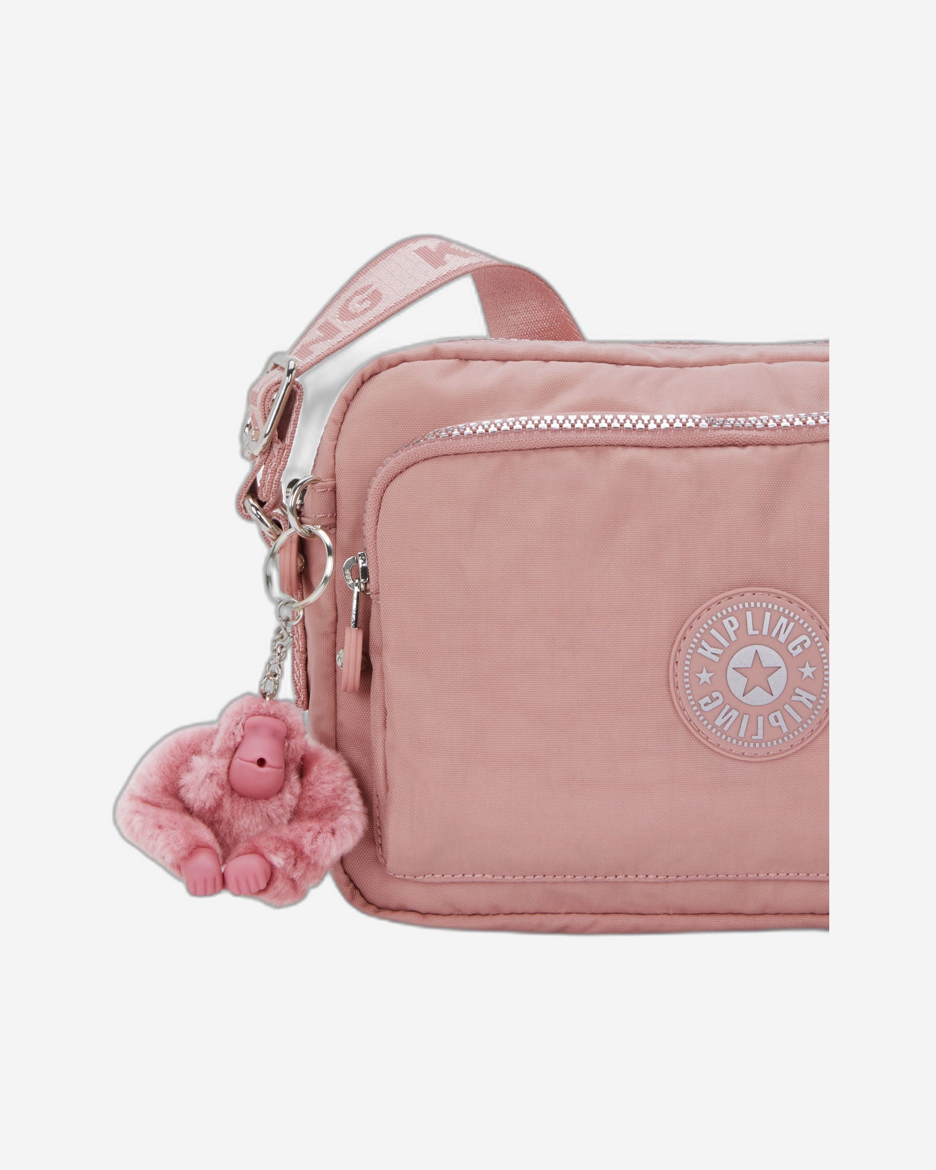 Kipling Abanu M Zip Glorious Pink Medium crossbody I5986-8HB