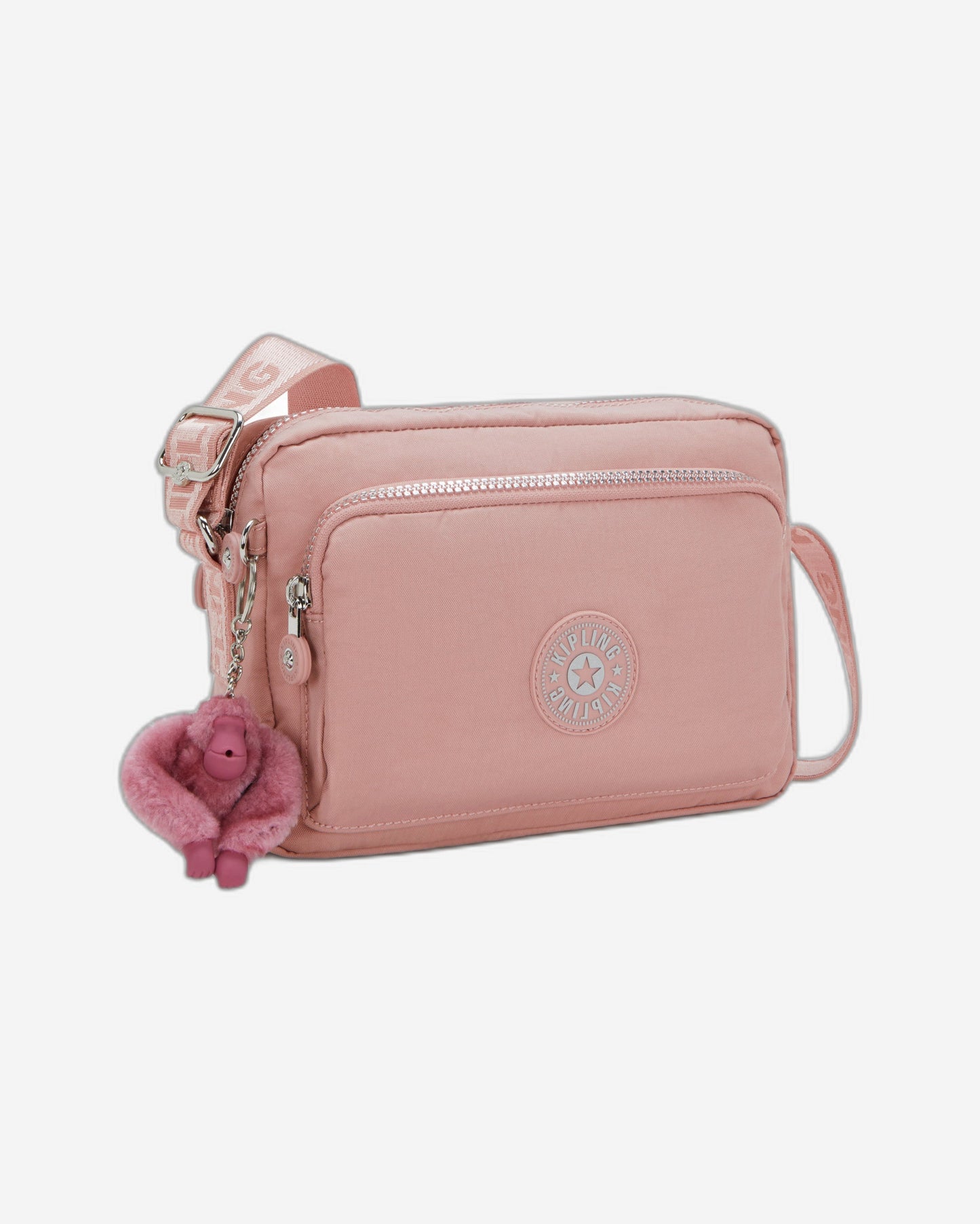 Kipling Abanu M Zip Glorious Pink Medium crossbody I5986-8HB