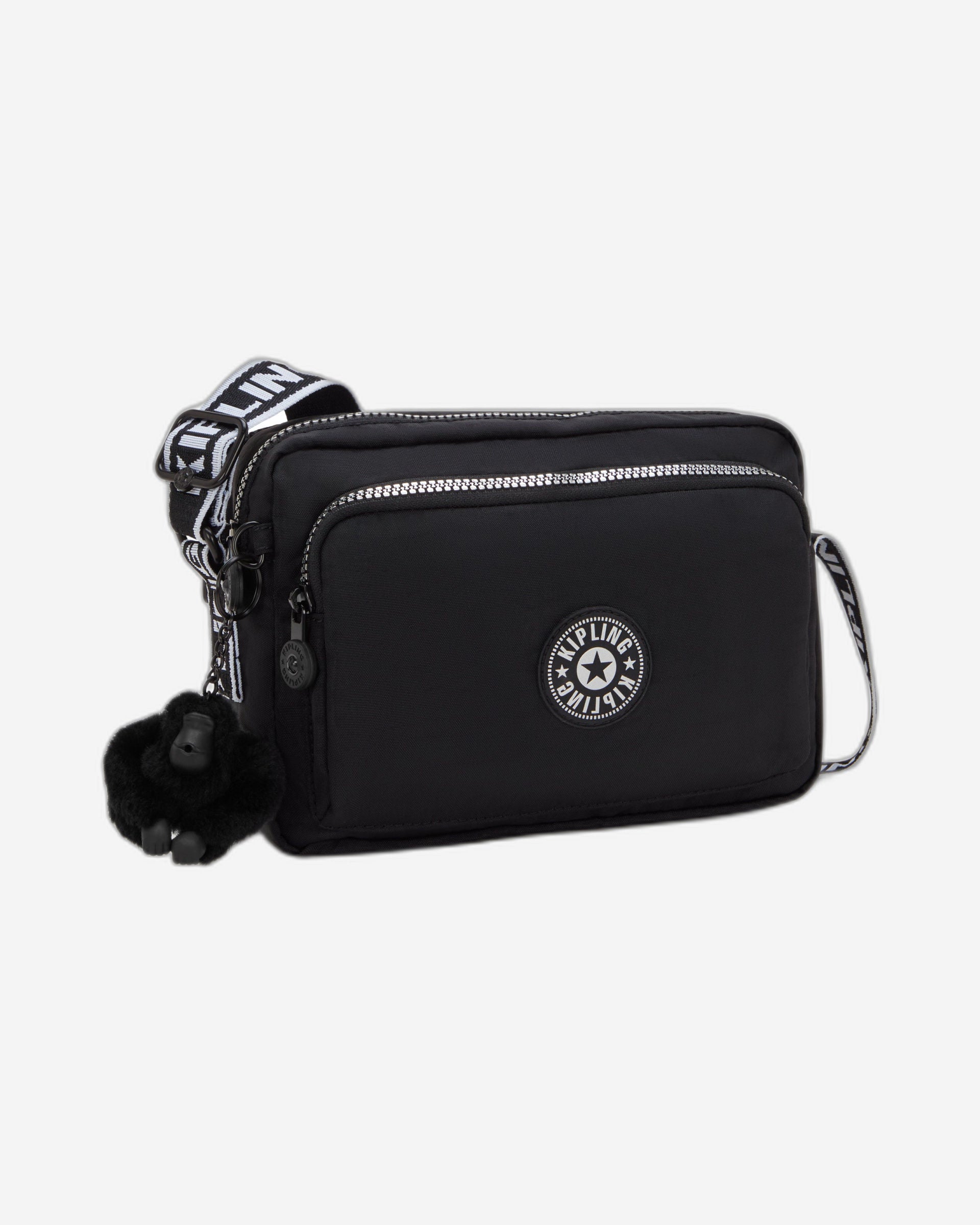 Kipling Abanu M Zip Glorious Silver Medium Crossbody I5986-9SB