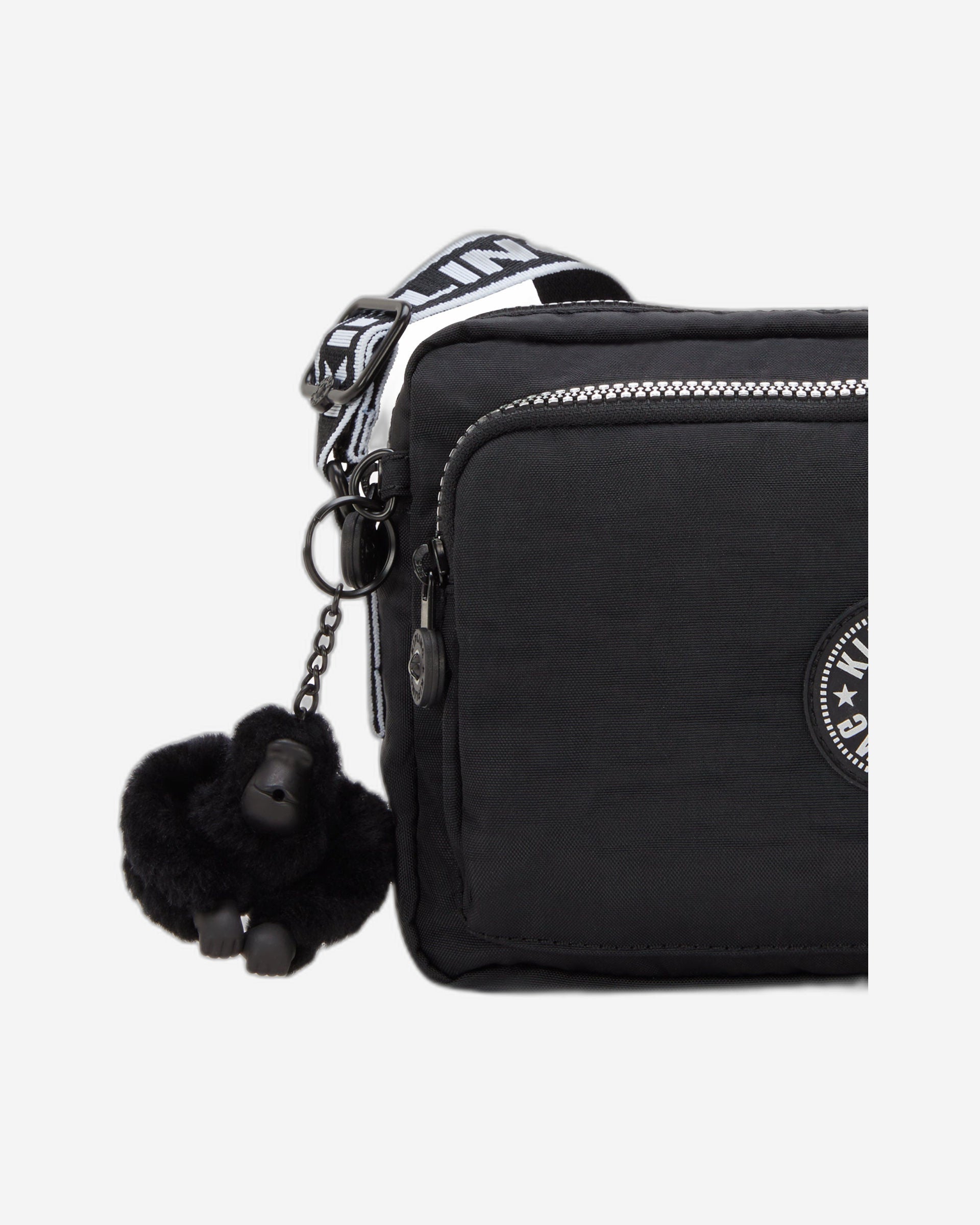 Kipling Abanu M Zip Glorious Silver Medium Crossbody I5986-9SB