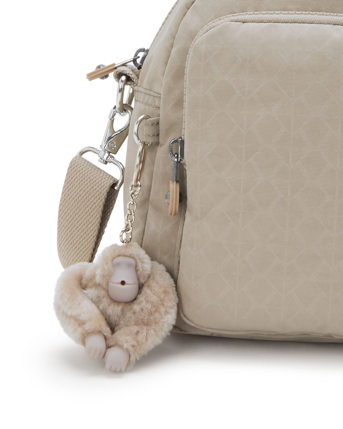 Kipling Cool Defea Signature Beige Embossed Medium Shoulderbag I6017-96A