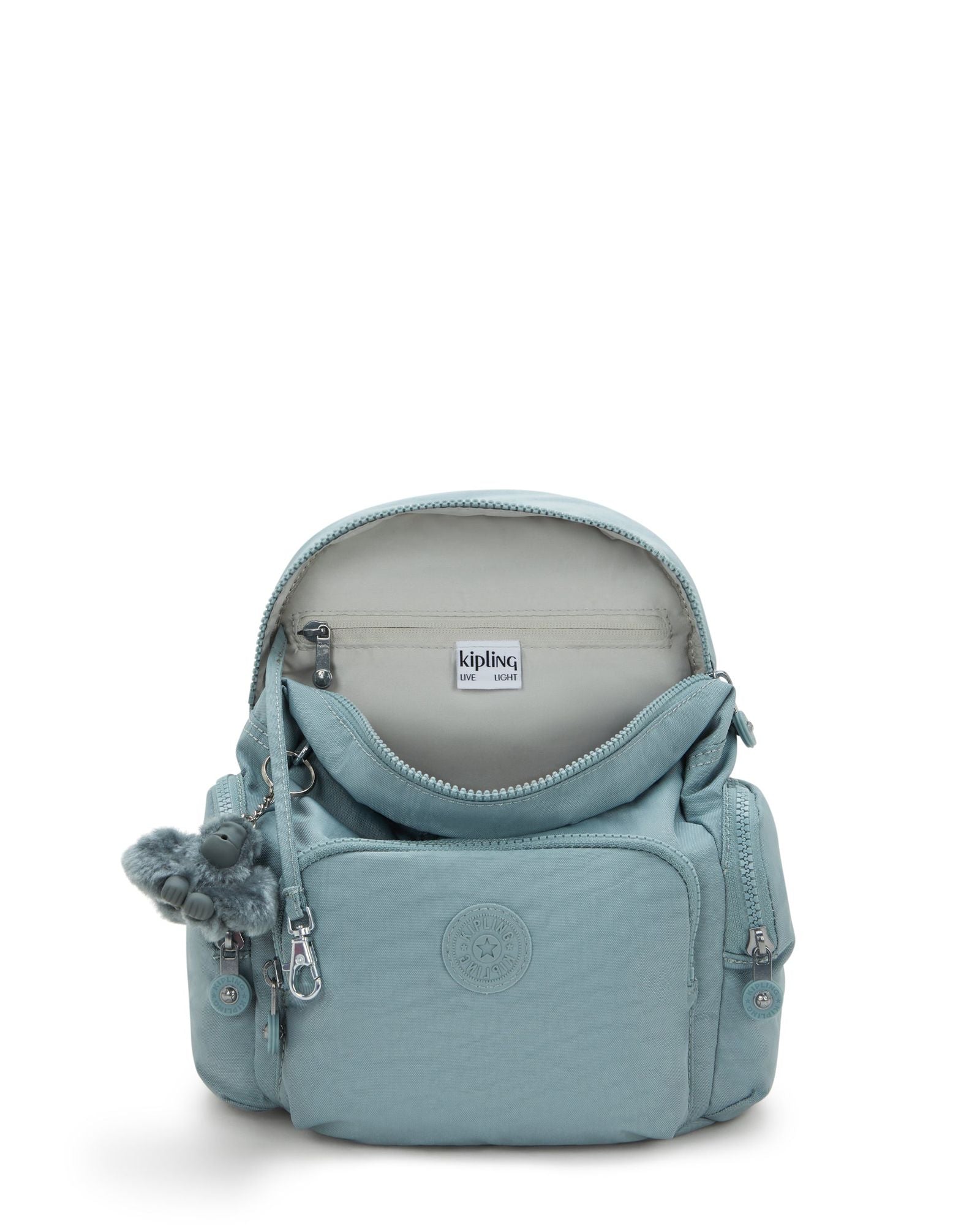 Kipling City Zip Mini Relaxed Grey Small Backpack I6046-3NL