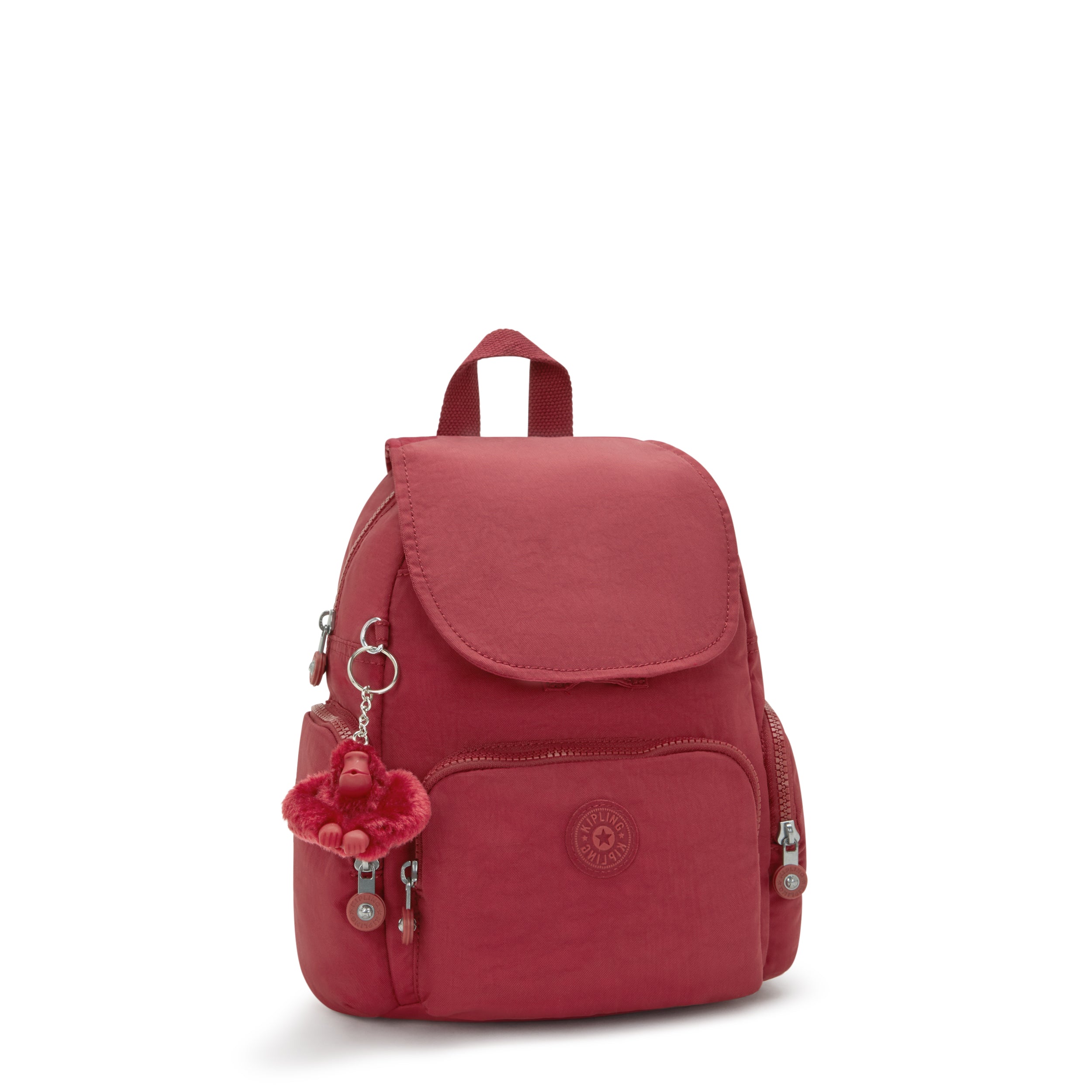 Kipling City Zip Mini Funky Red Backpack I6046-4SS