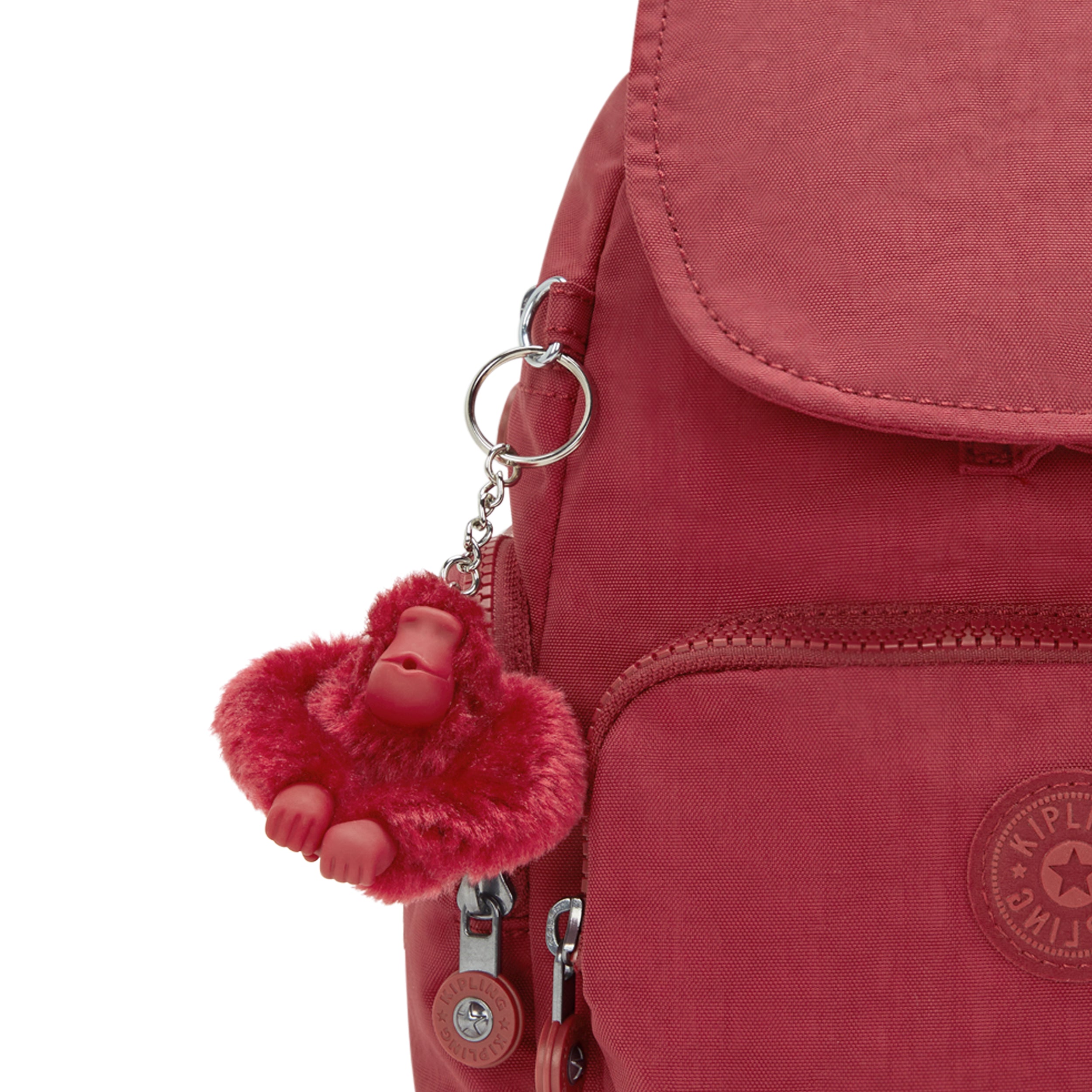 Kipling City Zip Mini Funky Red Backpack I6046-4SS