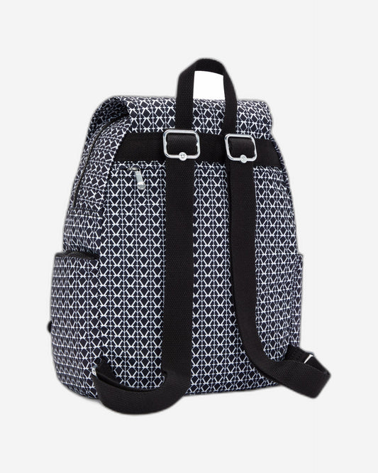 Kipling City Zip S Signature Print Small Backpack C2I6345-DD2